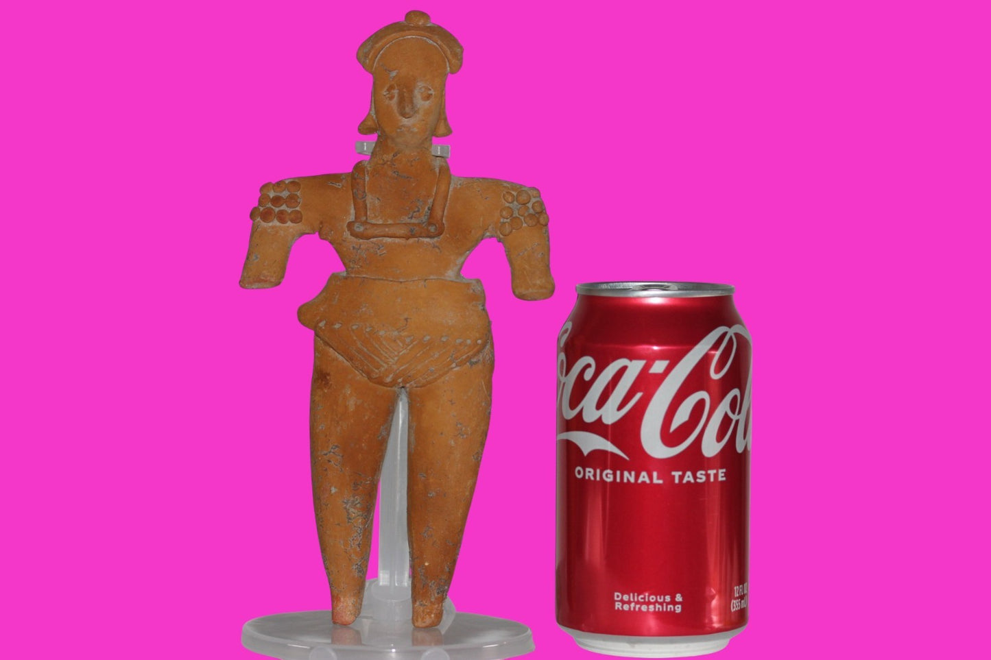 Pre Columbian Artifact BIG Female Shaman Tomb Figure Colima Mexico 100BC COA 248