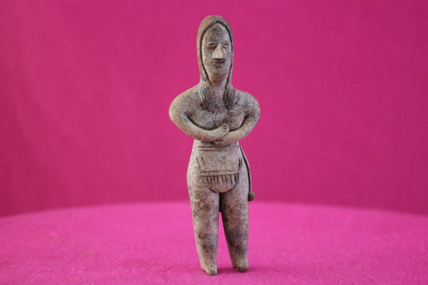 Authentic Pre Columbian Artifact Tomb Figure Colima Mexico 100 BC-250 AD COA 167