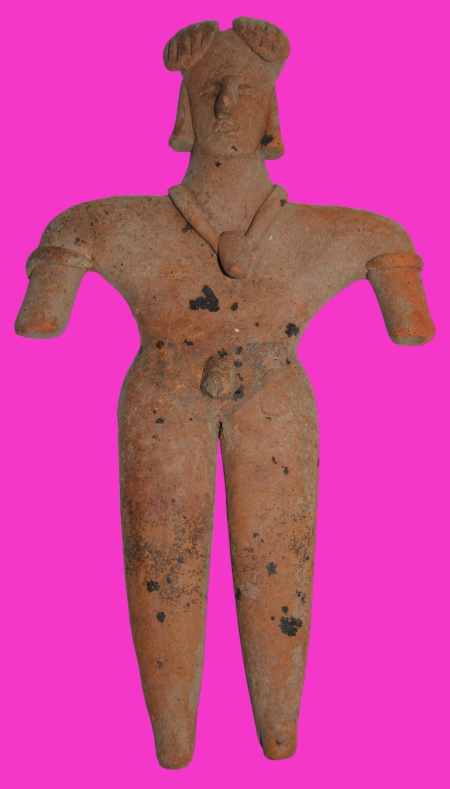 Pre Columbian Artifact 6 Inch Shaft Tomb Figure Colima Mexico 100 BC COA 235