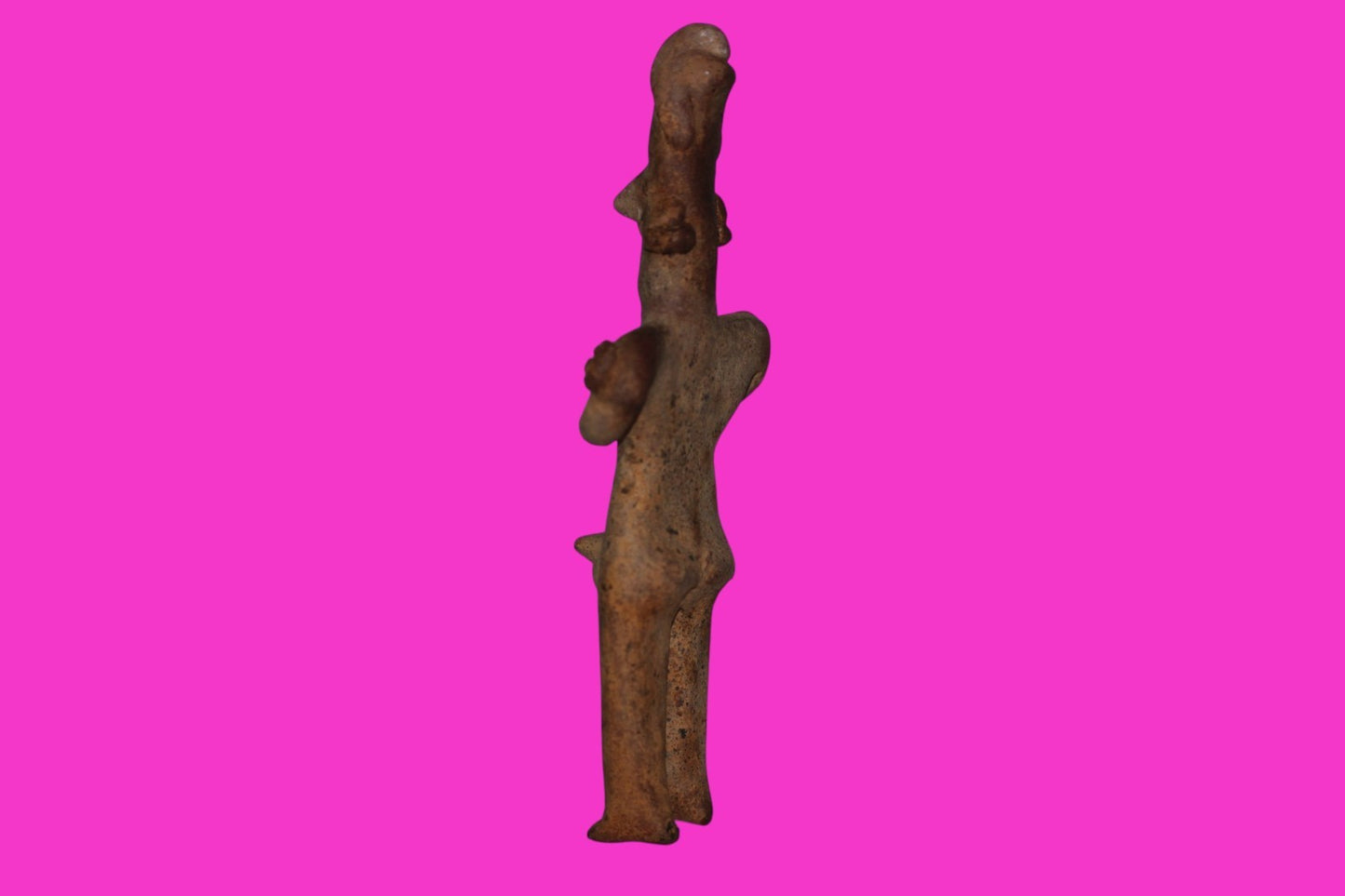 Authentic Pre Columbian Artifact Male Shaman Tomb Figure Colima Mexico COA 18