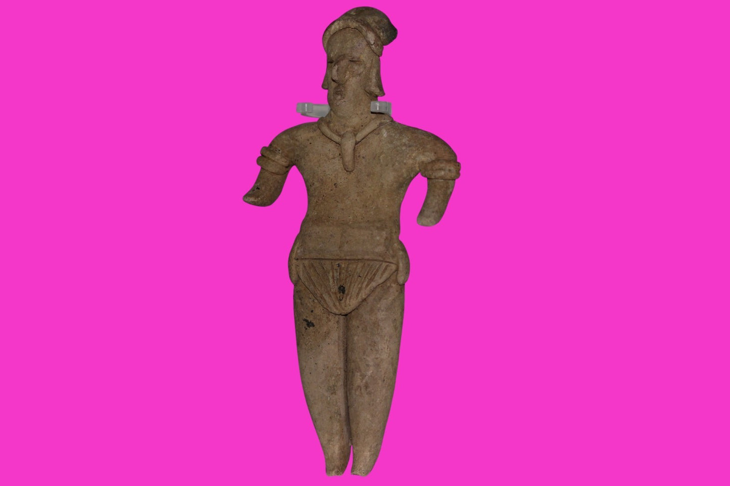 Pre Columbian Artifact 6 Inch Shaft Tomb Figure Colima Mexico 100 BC COA 245