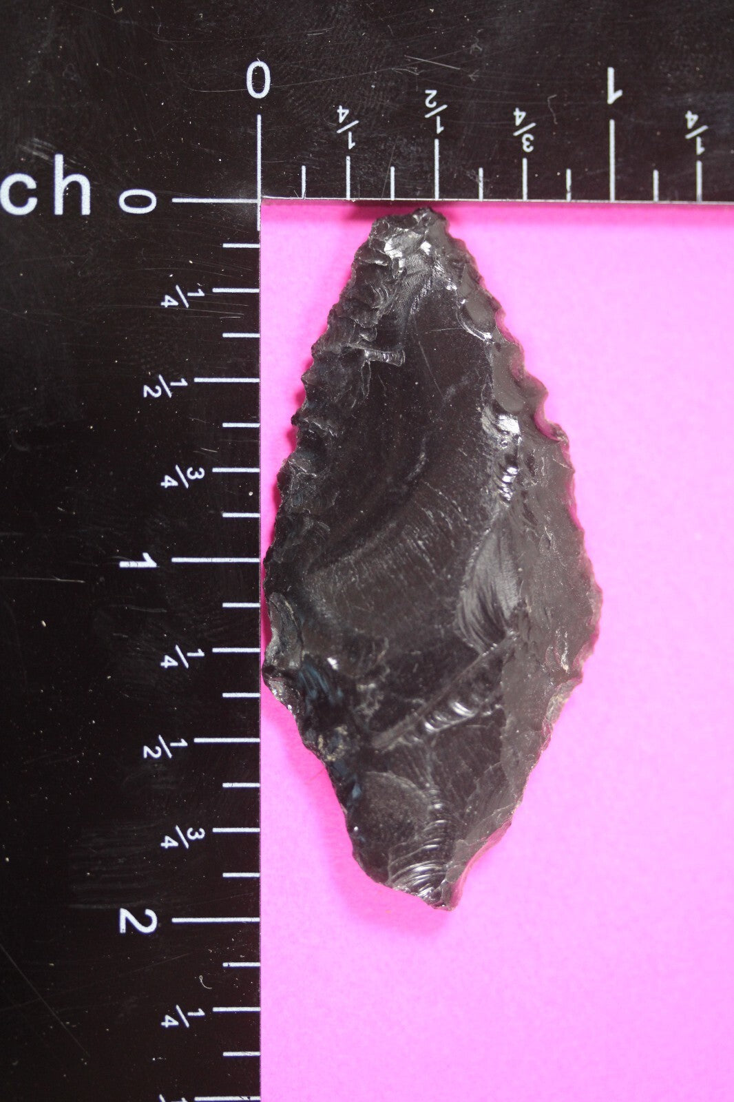 Pre Columbian Artifact Authentic Aztec Arrowhead Battle of Mexico City COA 43