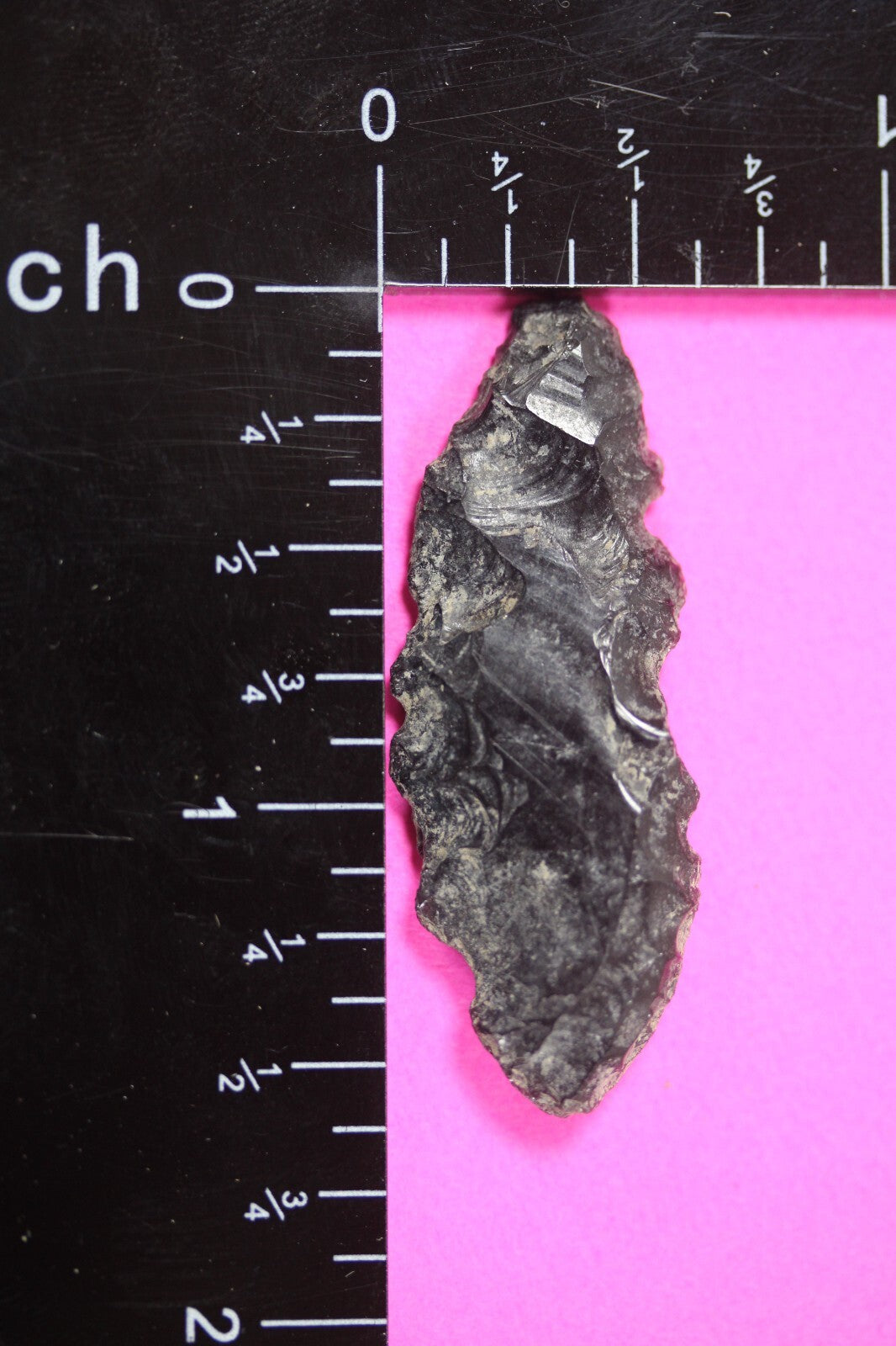 Pre Columbian Artifact Authentic Aztec Arrowhead Battle of Mexico City COA 82