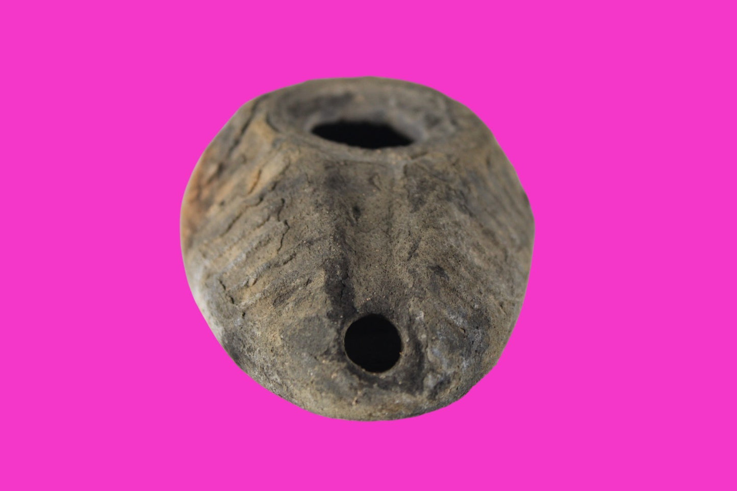 Oil Lamp Holy Land Ancient Artifact Jesus Christ Home Israel 300-600 AD COA 122