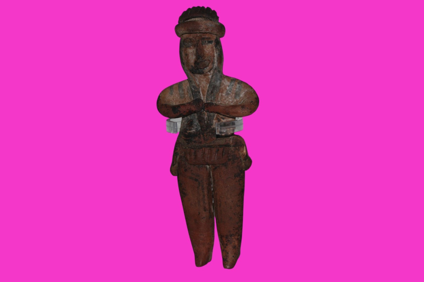 Authentic Pre Columbian Artifact Pretty Lady Tomb Figure Colima Mexico COA 16