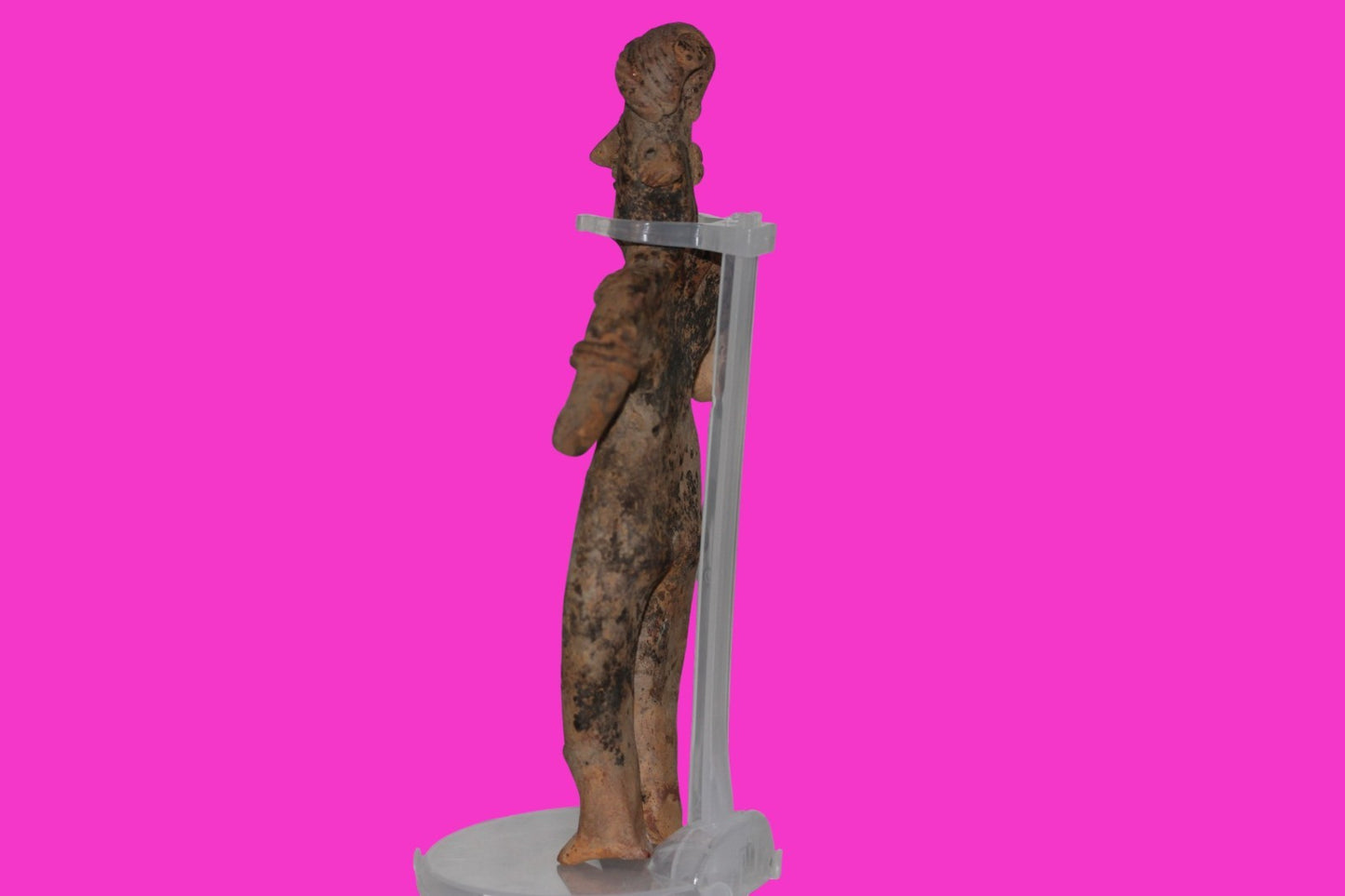 Pre Columbian Artifact 7 inch Female Tomb Figure Colima Mexico 100 BC COA 257