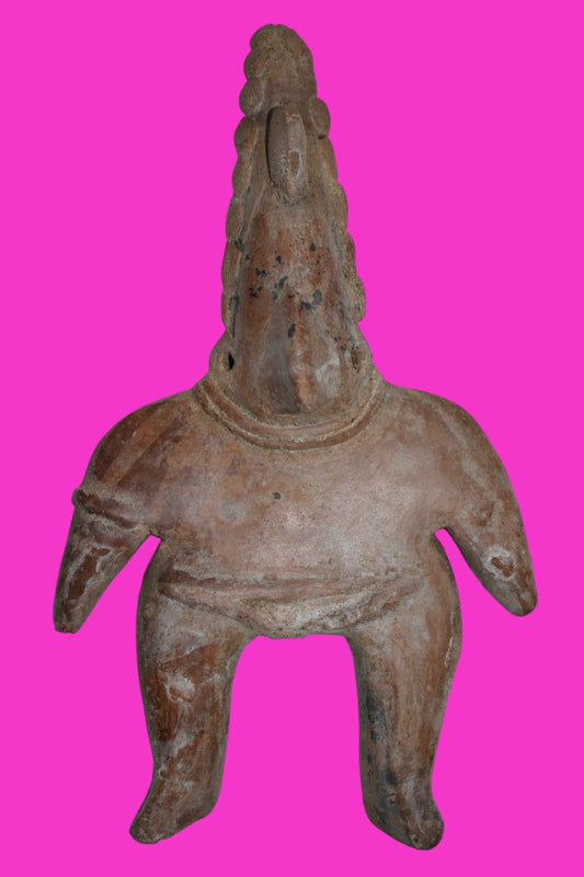 Authentic Pre Columbian Artifact Archaic Shaman Tomb Figure Colima Mexico COA 20