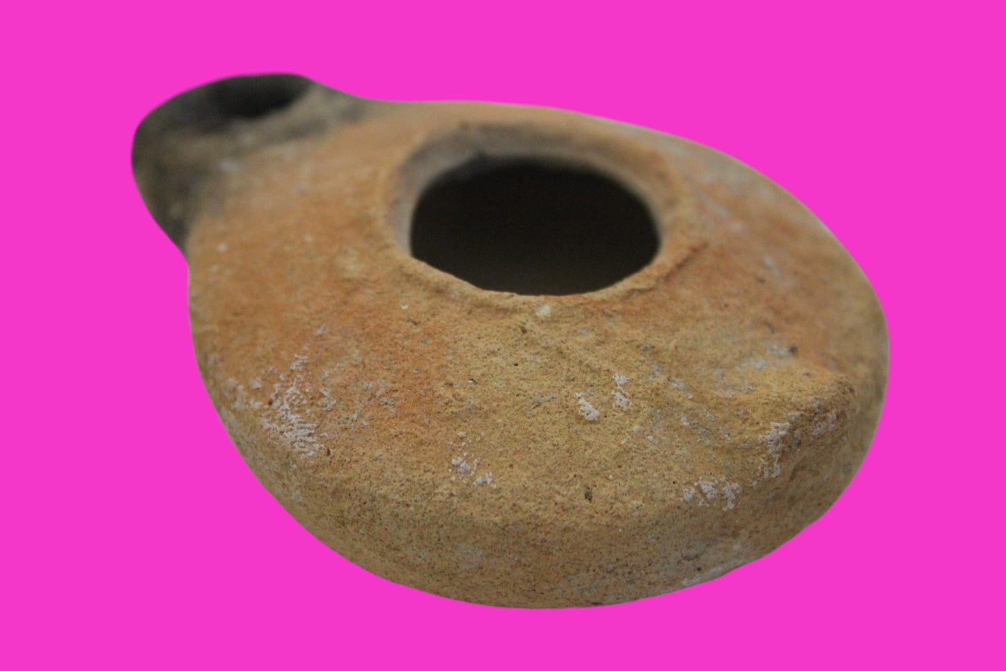Ancient Holy Land Oil Lamp Artifact Jesus Christ Home Land 100BC-100AD COA 48