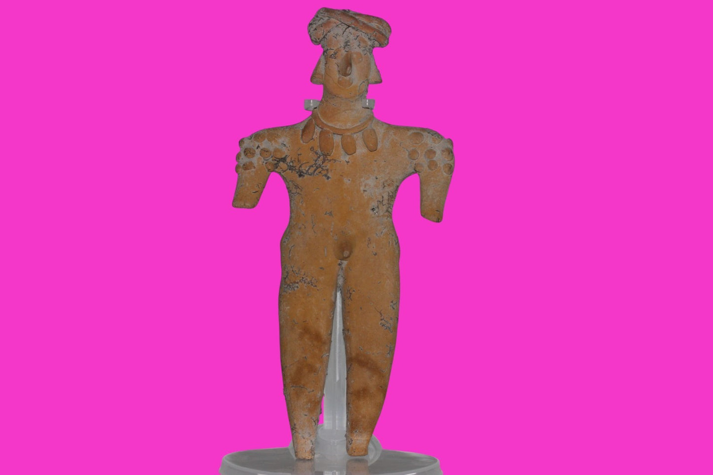 Pre Columbian Artifact 8 Inch Shaman Tomb Figure Colima Mexico 100 BC COA 249