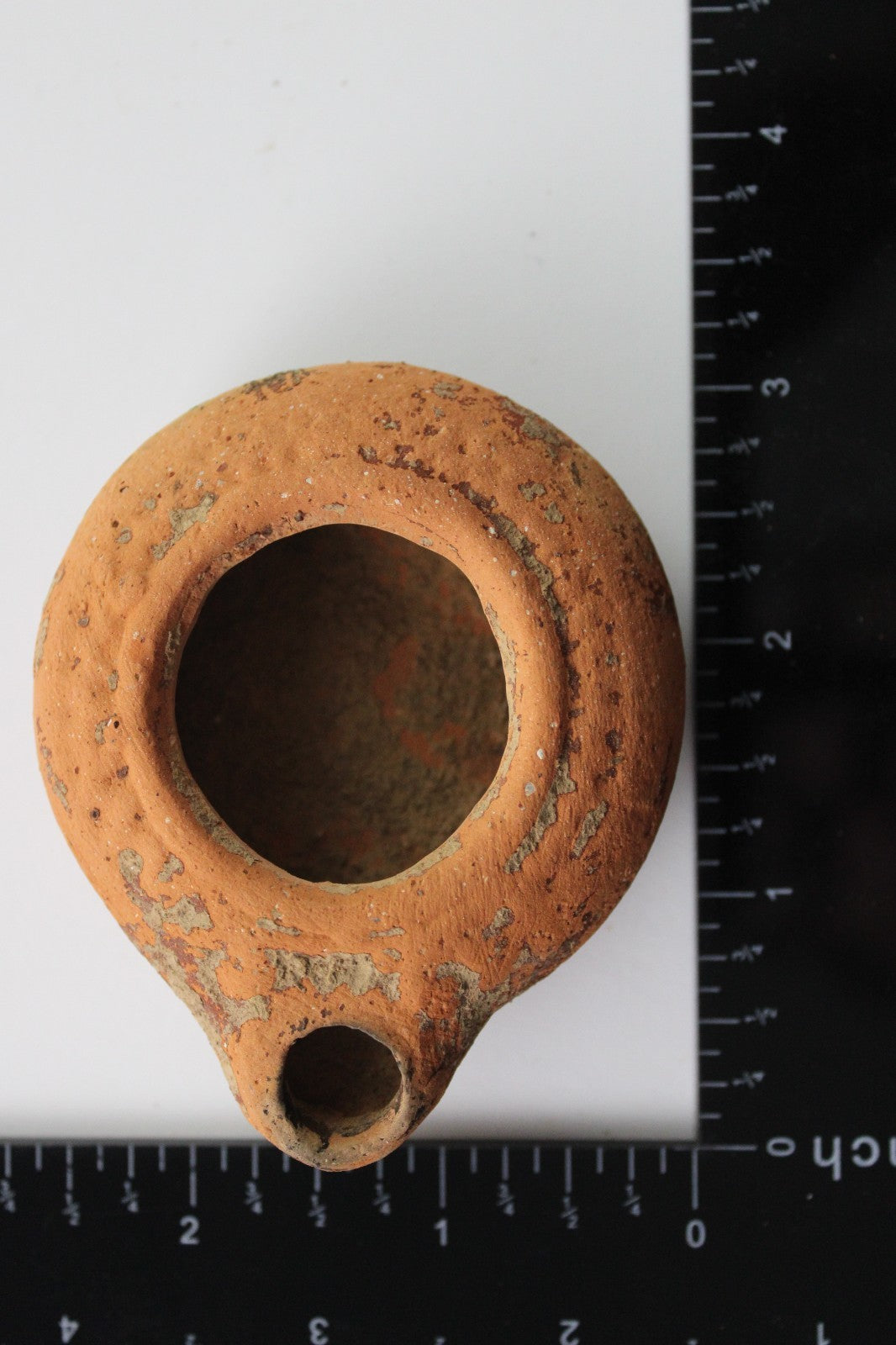 Ancient Holy Land Oil Lamp Artifact Land of Jesus Christ 100 BC-200 AD COA J148