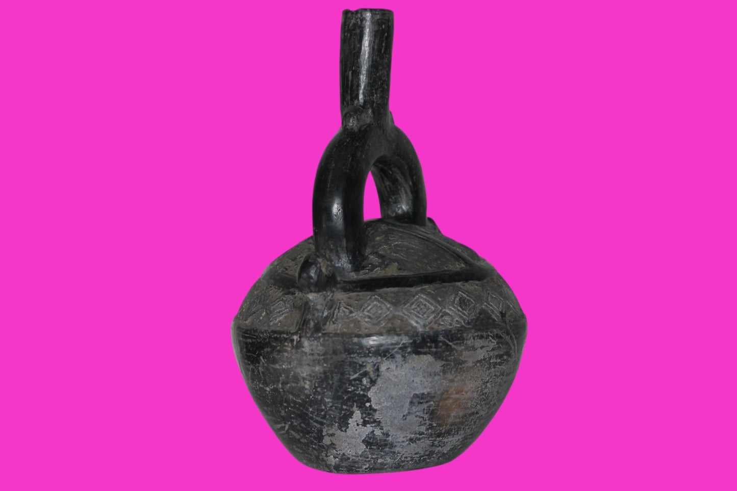 Pre Columbian Artifact Authentic Chimu Warrior Vessel 900-1400 AD Peru COA 222