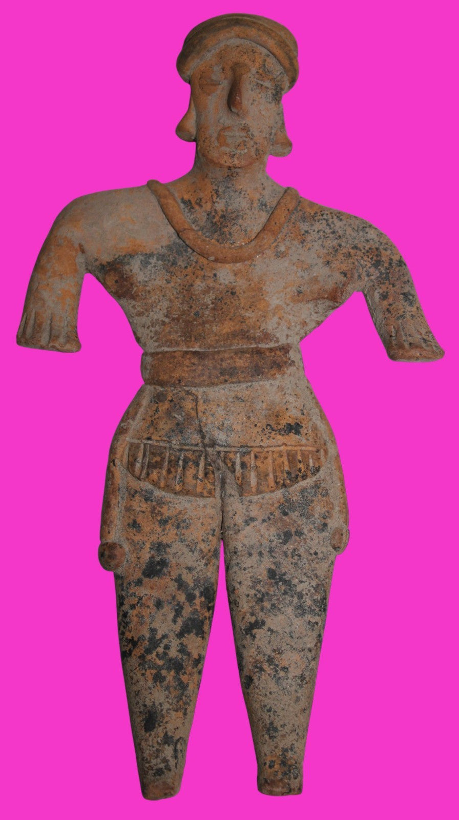 Pre Columbian Artifact 7 Inch Female Tomb Figure Colima Mexico 100 BC COA 247