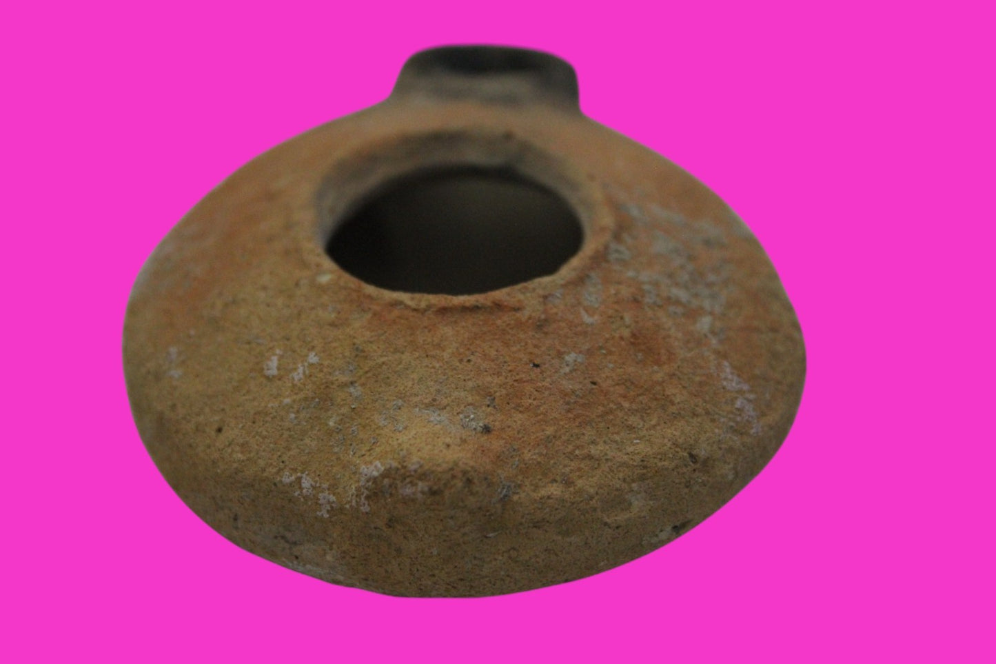 Ancient Holy Land Oil Lamp Artifact Jesus Christ Home Land 100BC-100AD COA 48