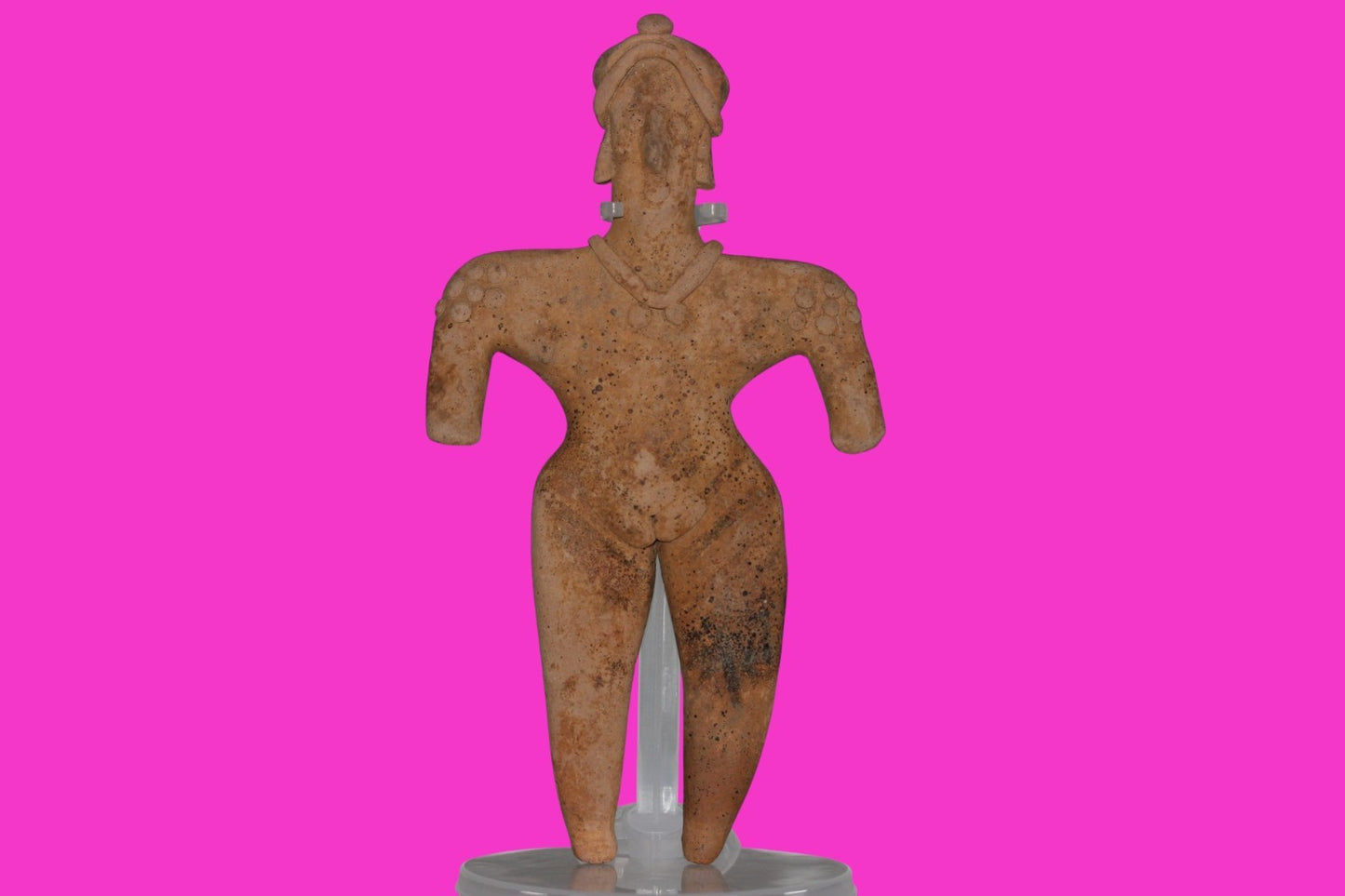 Pre Columbian Artifact BIG Female Shaman Tomb Figure Colima Mexico 100BC COA 237