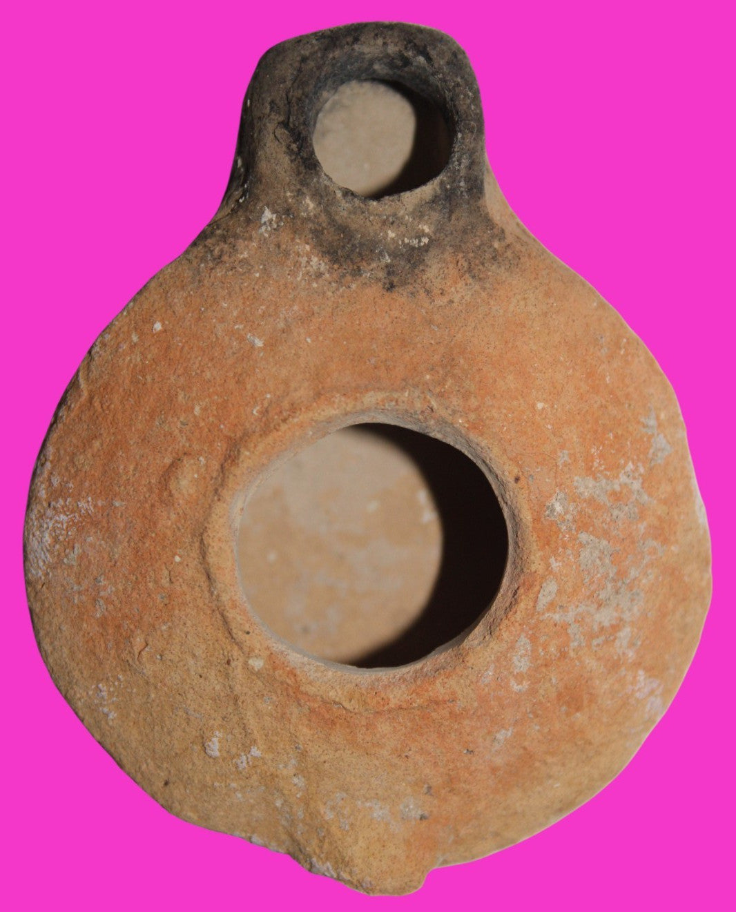 Ancient Holy Land Oil Lamp Artifact Jesus Christ Home Land 100BC-100AD COA 48