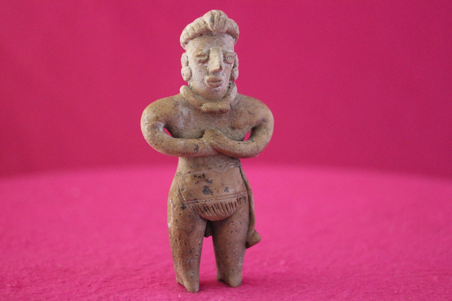 Authentic Pre Columbian Artifact Tomb Figure Colima Mexico 100 BC-250 AD COA 172