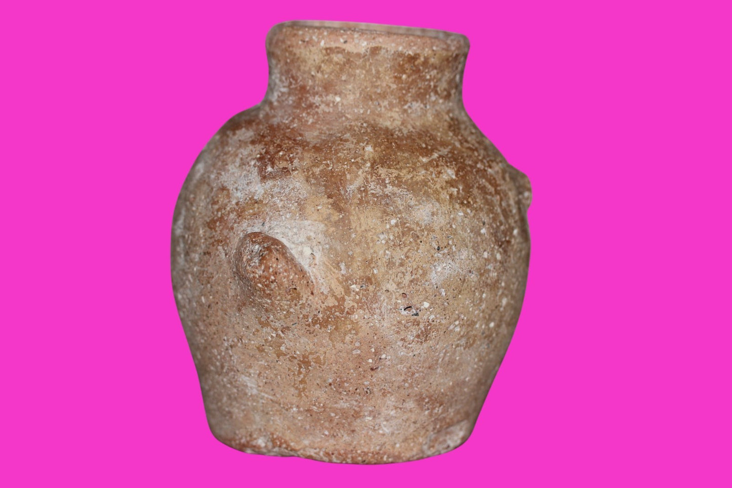 Time of Canaanites Holy Land Artifact Ancient Jar 5500 Year Old 3500 BC COA J142
