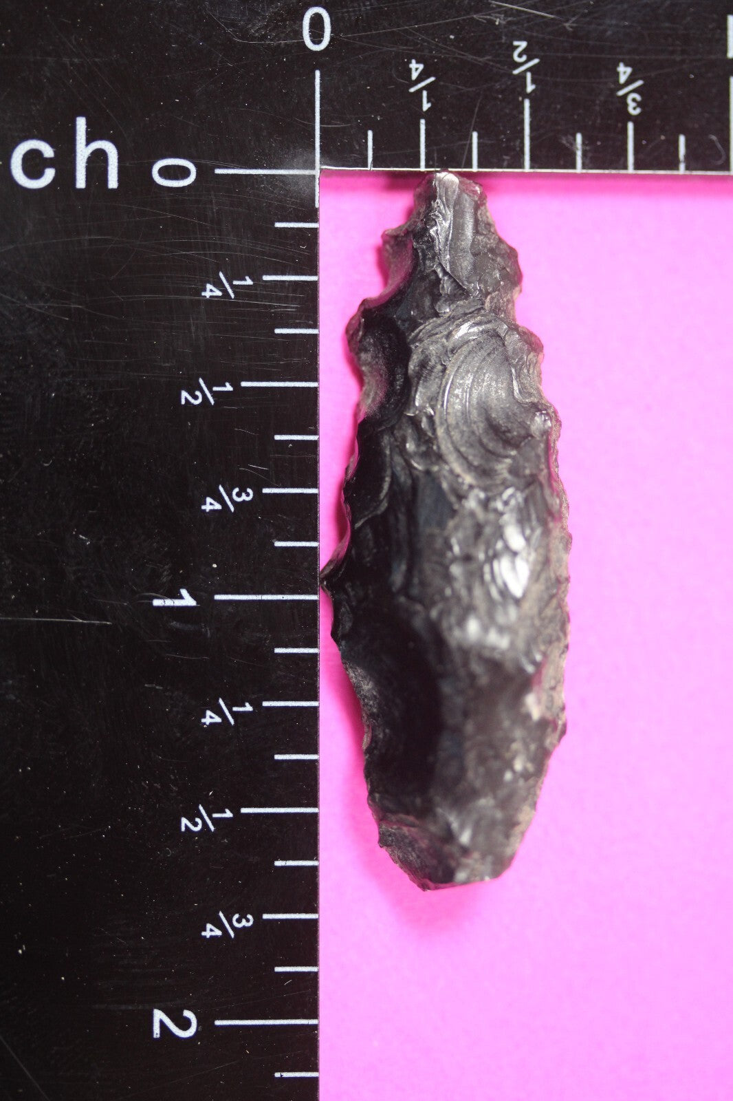 Pre Columbian Artifact Authentic Aztec Arrowhead Battle of Mexico City COA 79