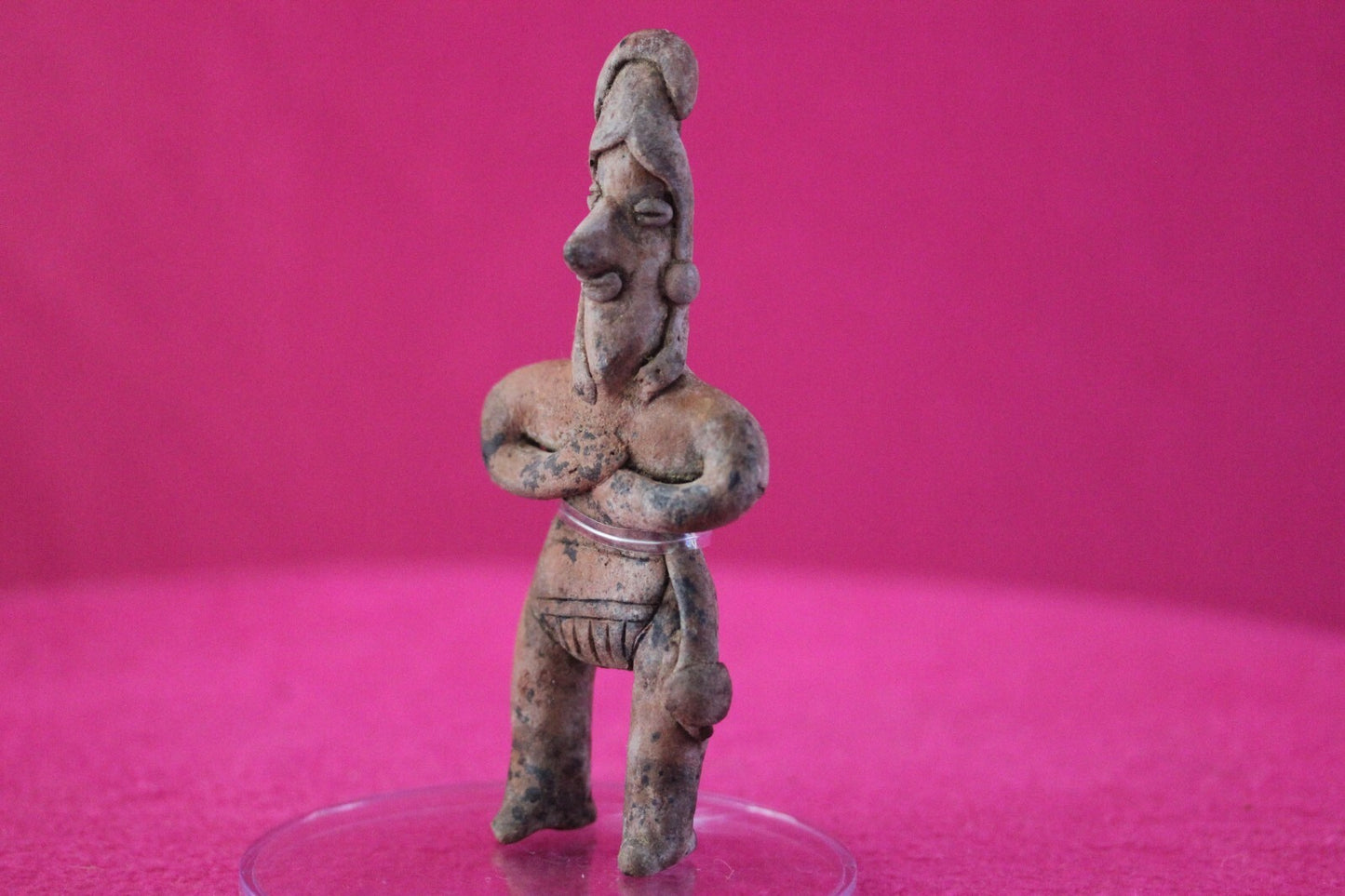 Authentic Pre Columbian Artifact Tomb Figure Colima Mexico 100 BC-250 AD COA 173