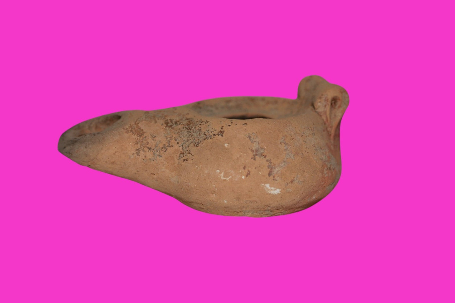 Ancient Holy Land Oil Lamp Artifact Jesus Christ Homeland 100-400 AD COA J105