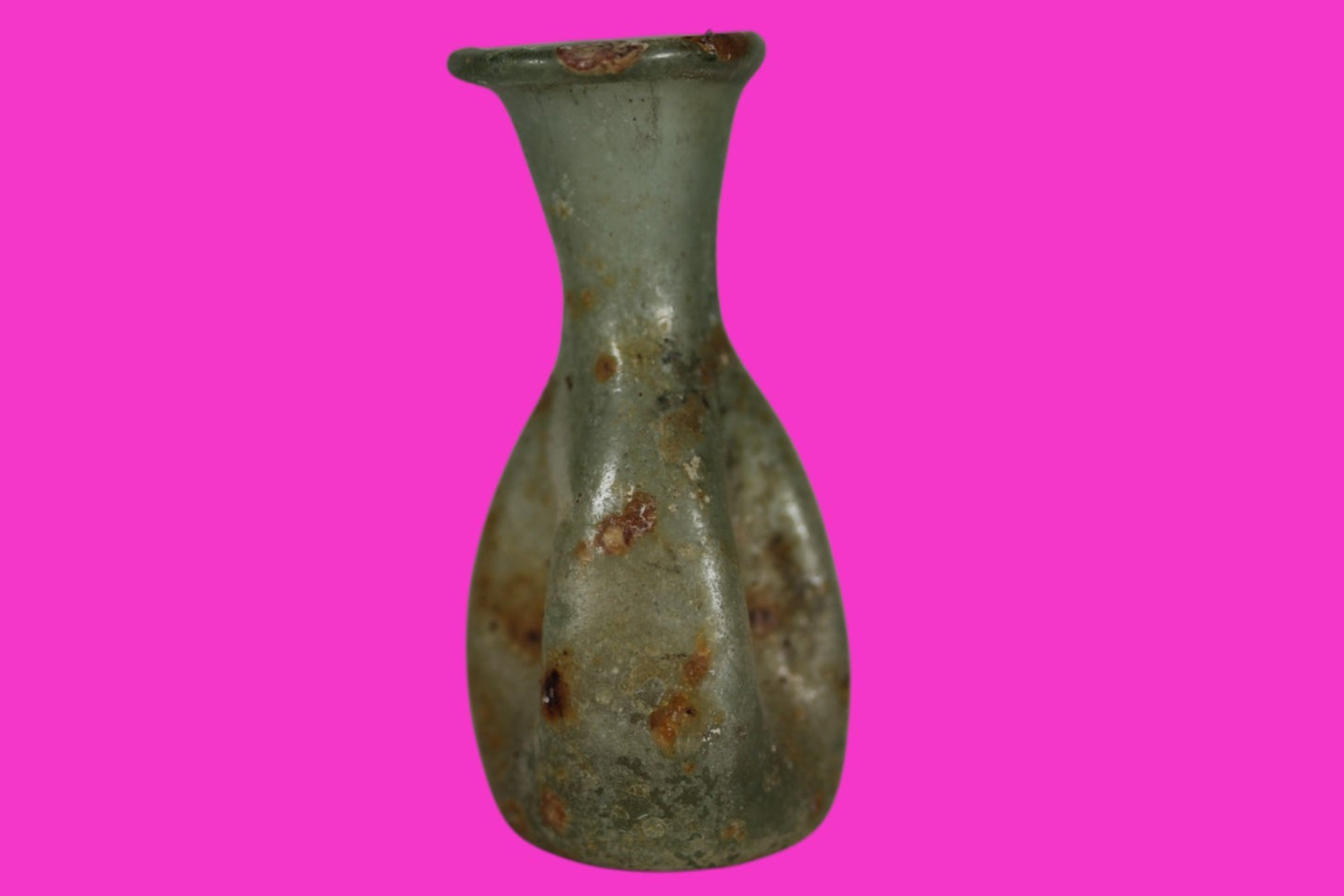 Authentic Ancient Holy Land Artifact Glass Bottle 100-300 AD Roman Era COA J10