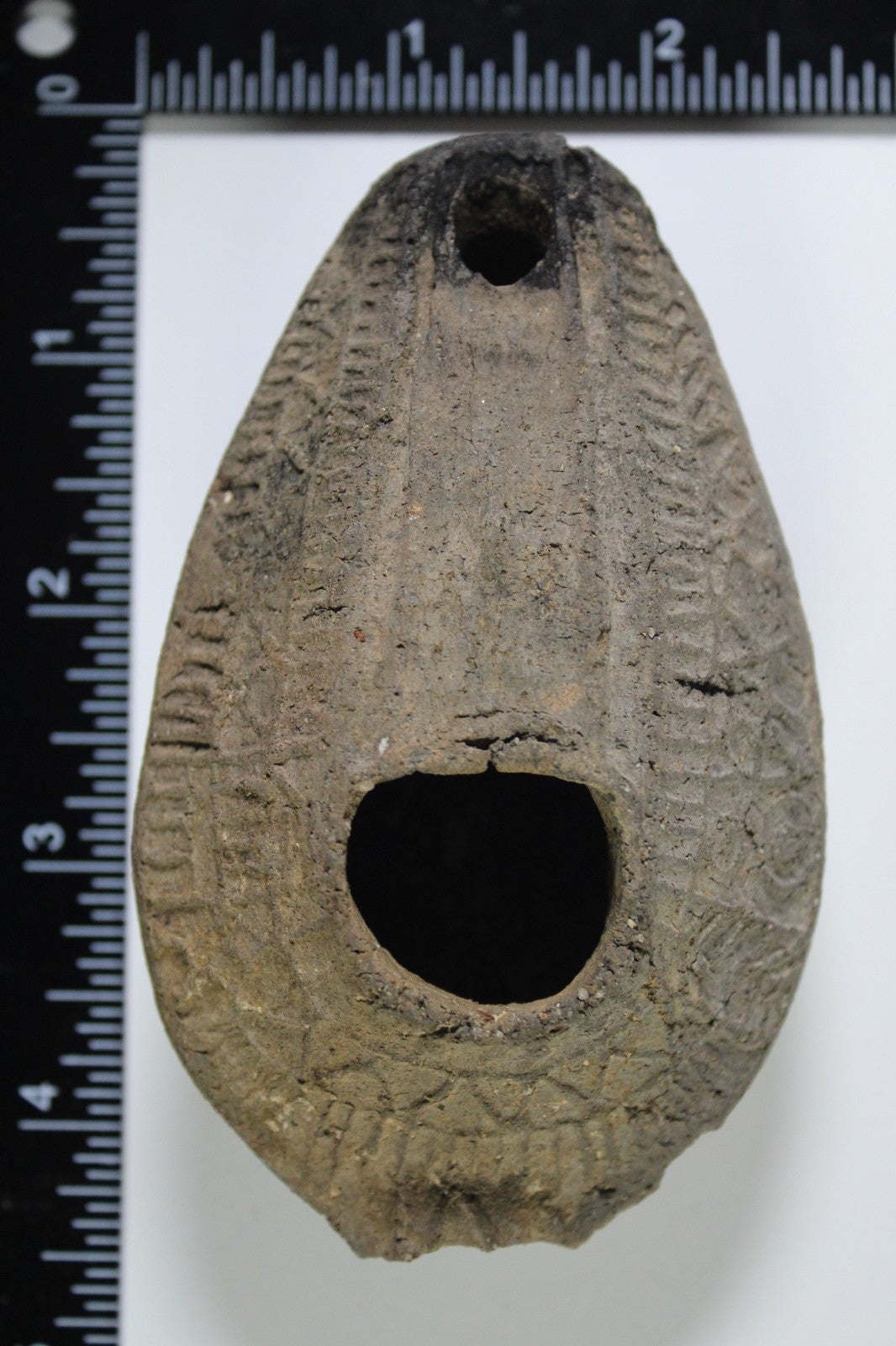 Oil Lamp Holy Land Ancient Artifact Jesus Christ Home Israel 300-600 AD COA 131