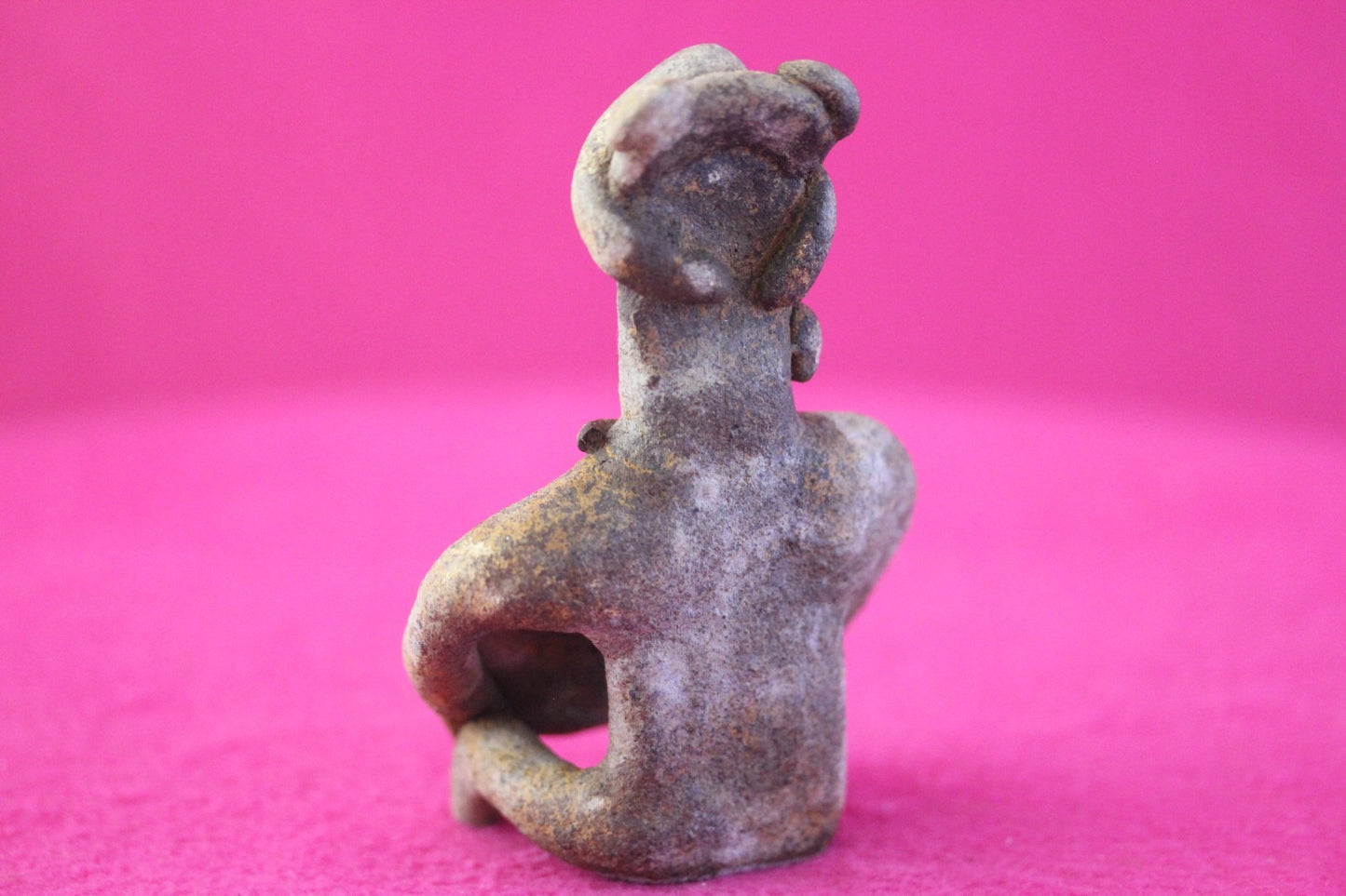 Authentic Pre Columbian Artifact Rare Skirted Tomb Figure Colima Mexico COA 184