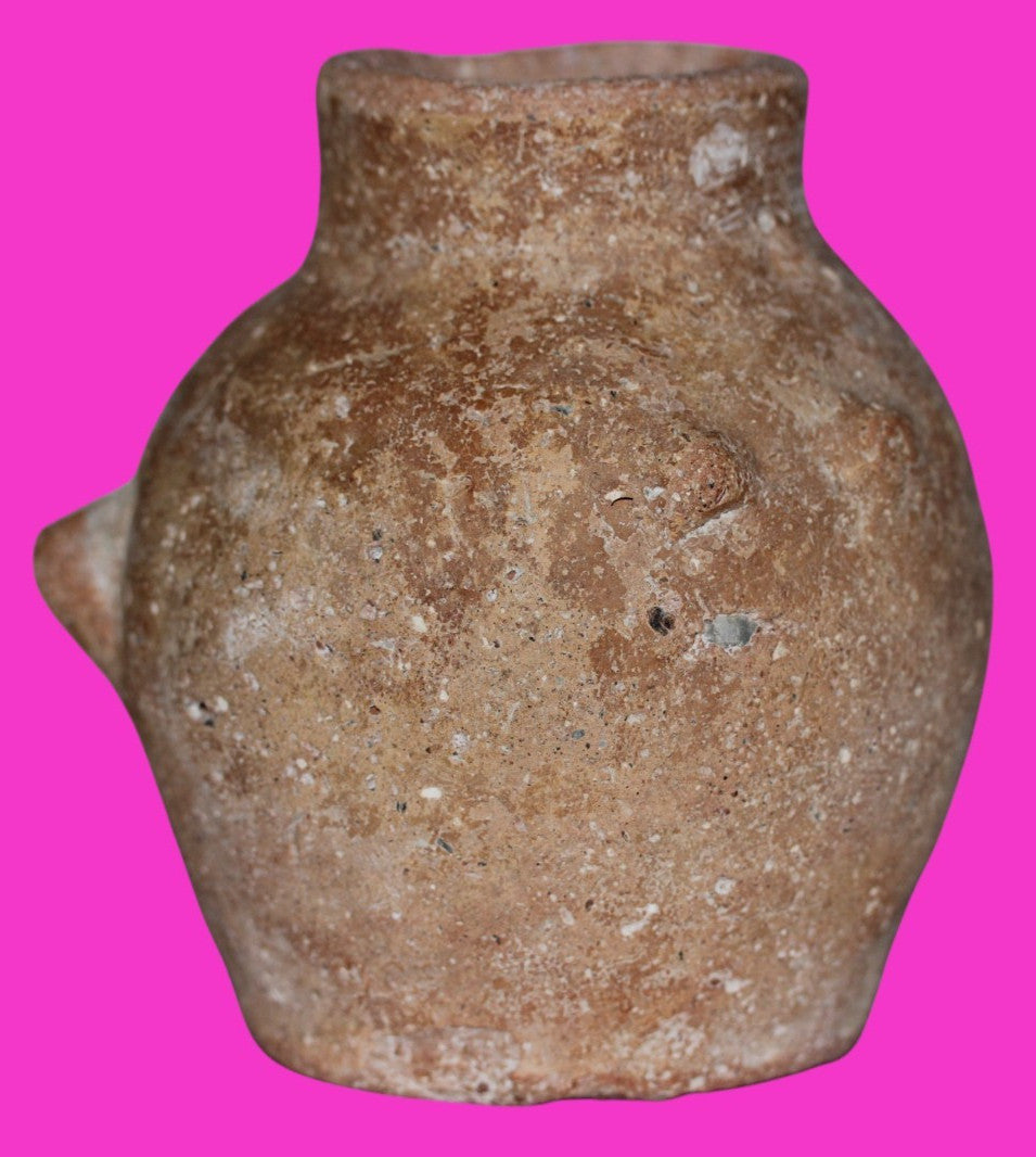 Ancient Holy Land Jar Artifact 5500 Year Old Before Abraham 3500 BC COA J142