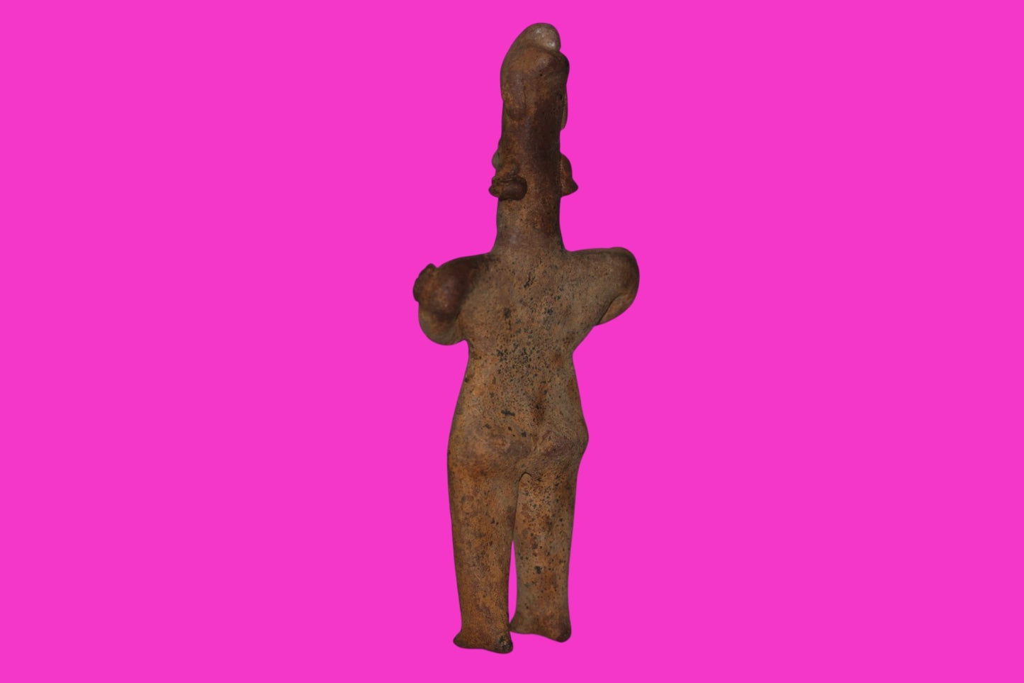 Authentic Pre Columbian Artifact Male Shaman Tomb Figure Colima Mexico COA 18
