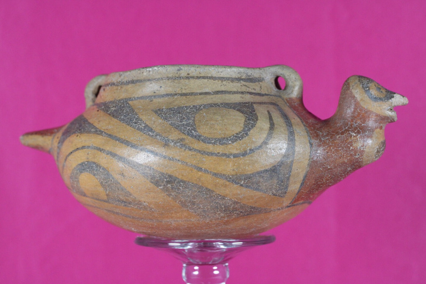 Ex Sotheby's Authentic Pre Columbian Artifact Casas Grandes Avian Bowl COA T113