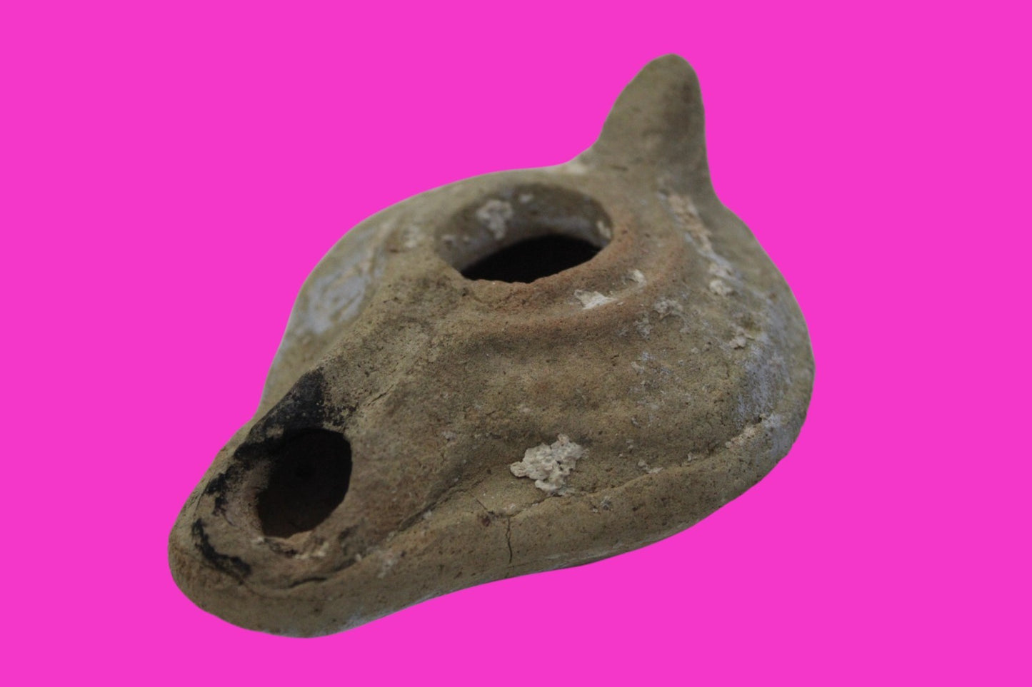 Ancient Holy Land Oil Lamp Artifact From Jesus Christ Home Land 100-500AD COA 67