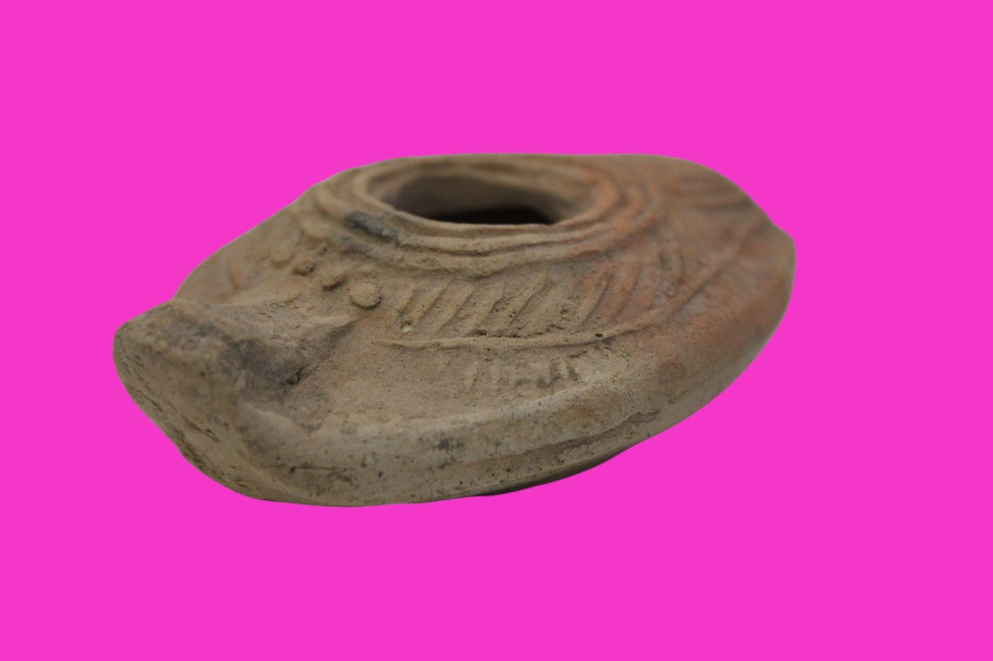 Ancient Holy Land Oil Lamp Artifact From Jesus Christ Home Land 100-500AD COA 55