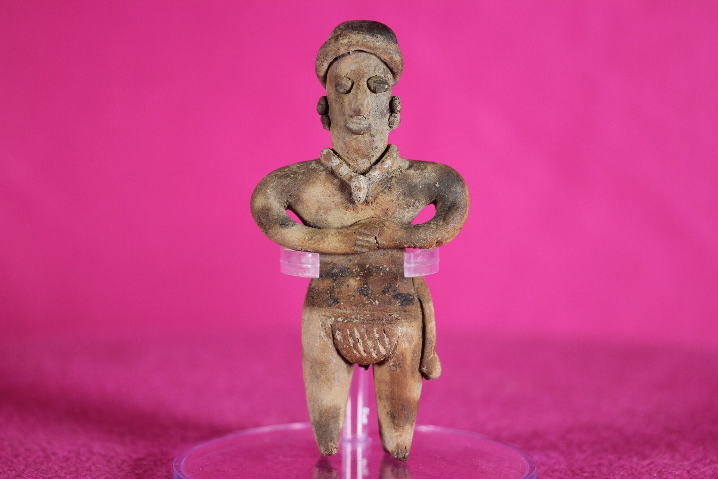 Authentic Pre Columbian Artifact Tomb Figure Colima Mexico 100 BC-250 AD COA 139
