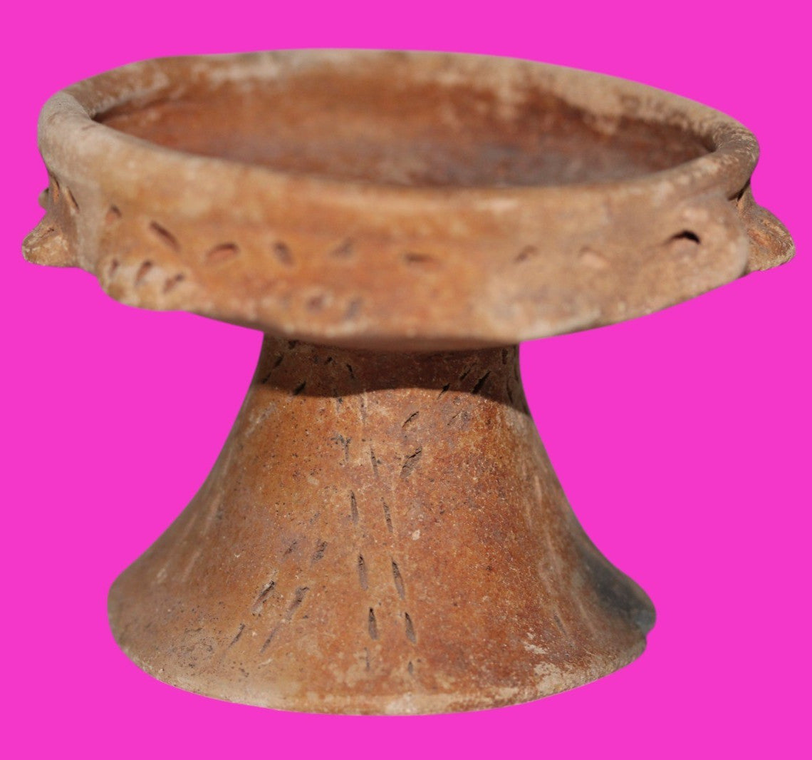 Pre Columbian Artifact Authentic Rattle Bowl Watershed Region Costa Rica COA J87