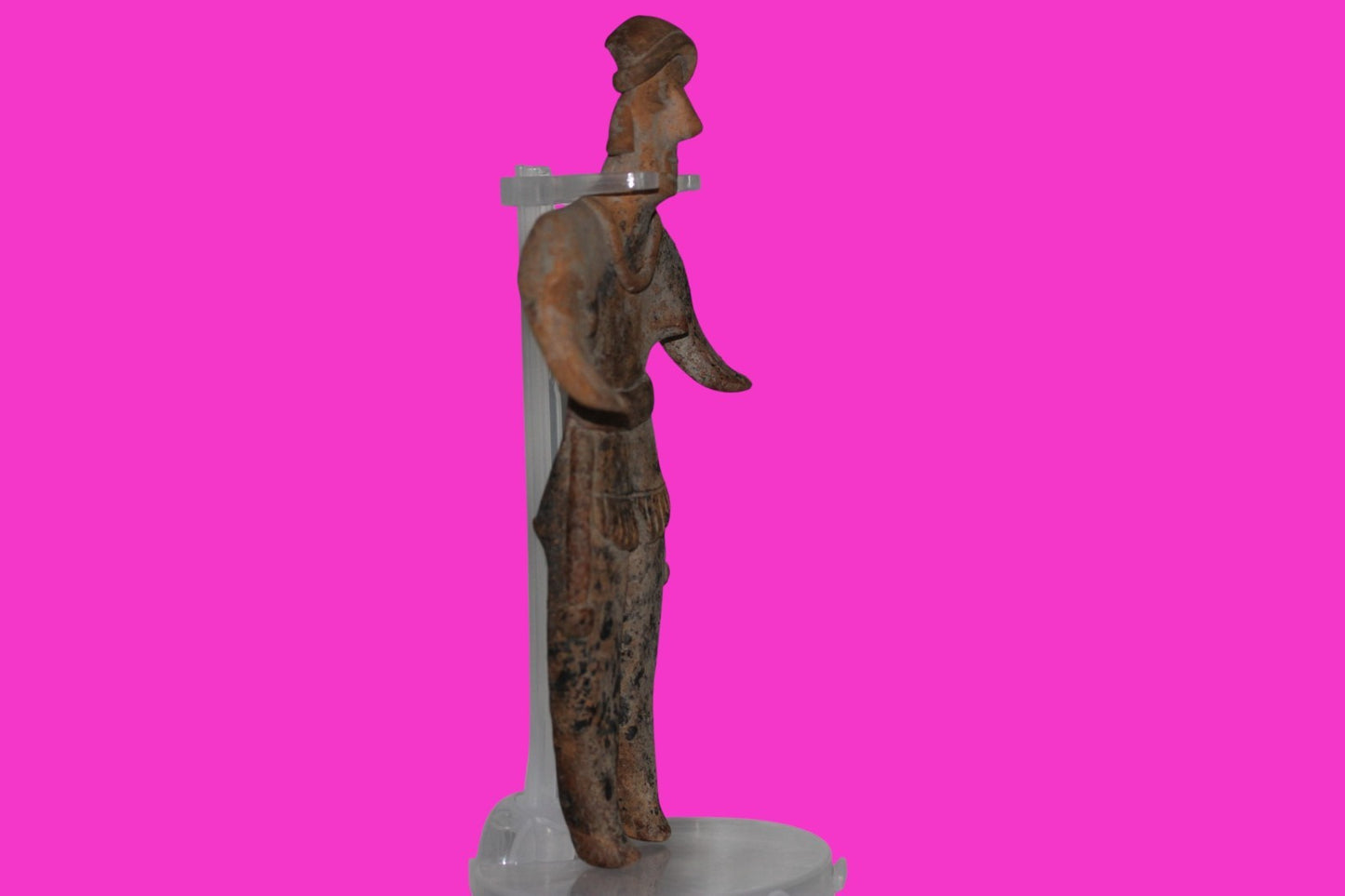 Pre Columbian Artifact 7 Inch Female Tomb Figure Colima Mexico 100 BC COA 247