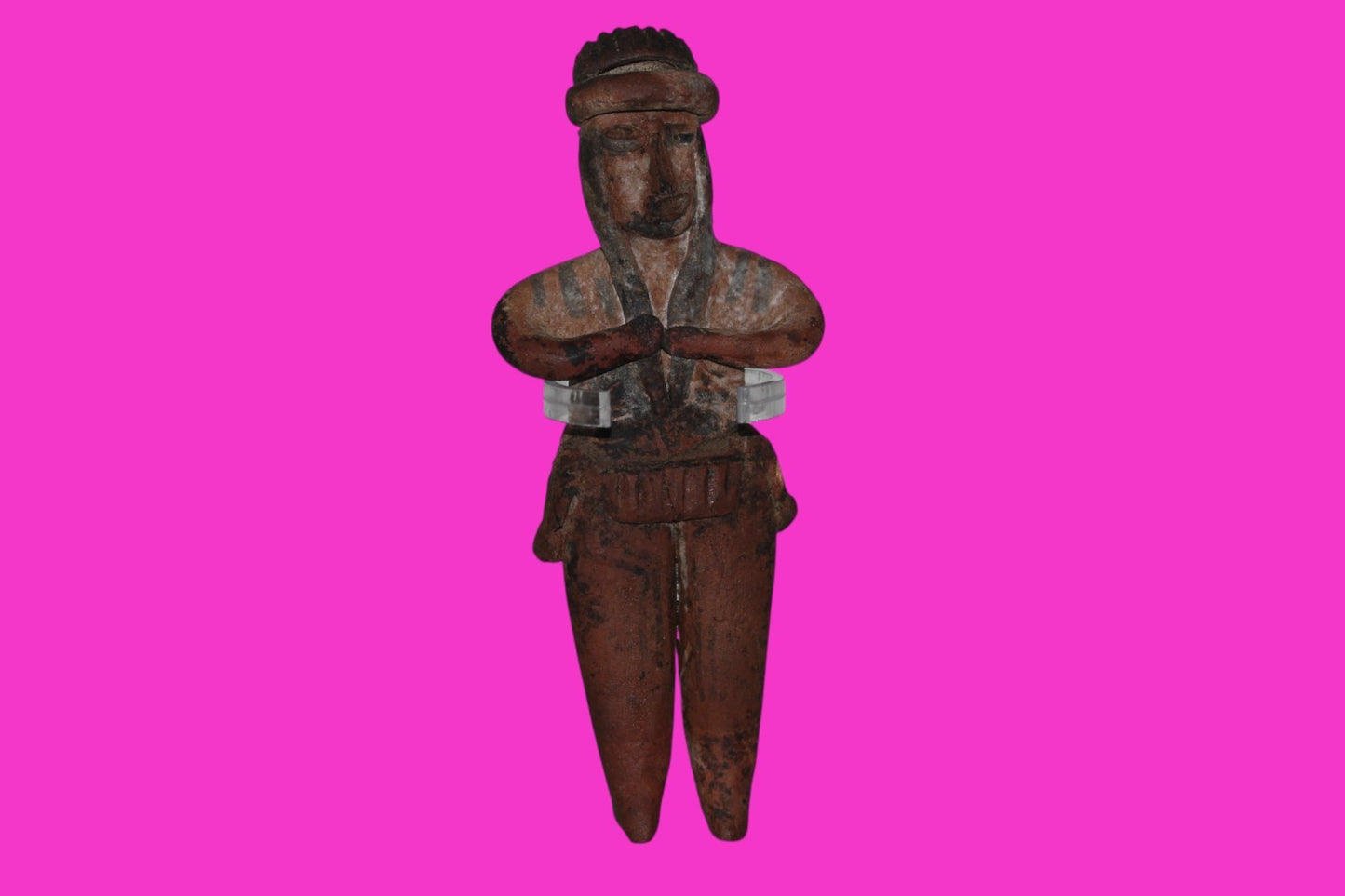Authentic Pre Columbian Artifact Pretty Lady Tomb Figure Colima Mexico COA 16