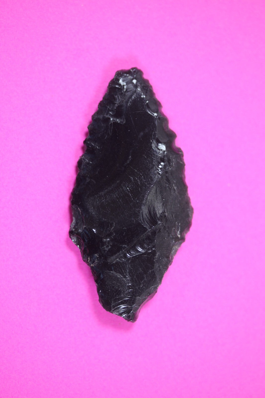 Pre Columbian Artifact Authentic Aztec Arrowhead Battle of Mexico City COA 43