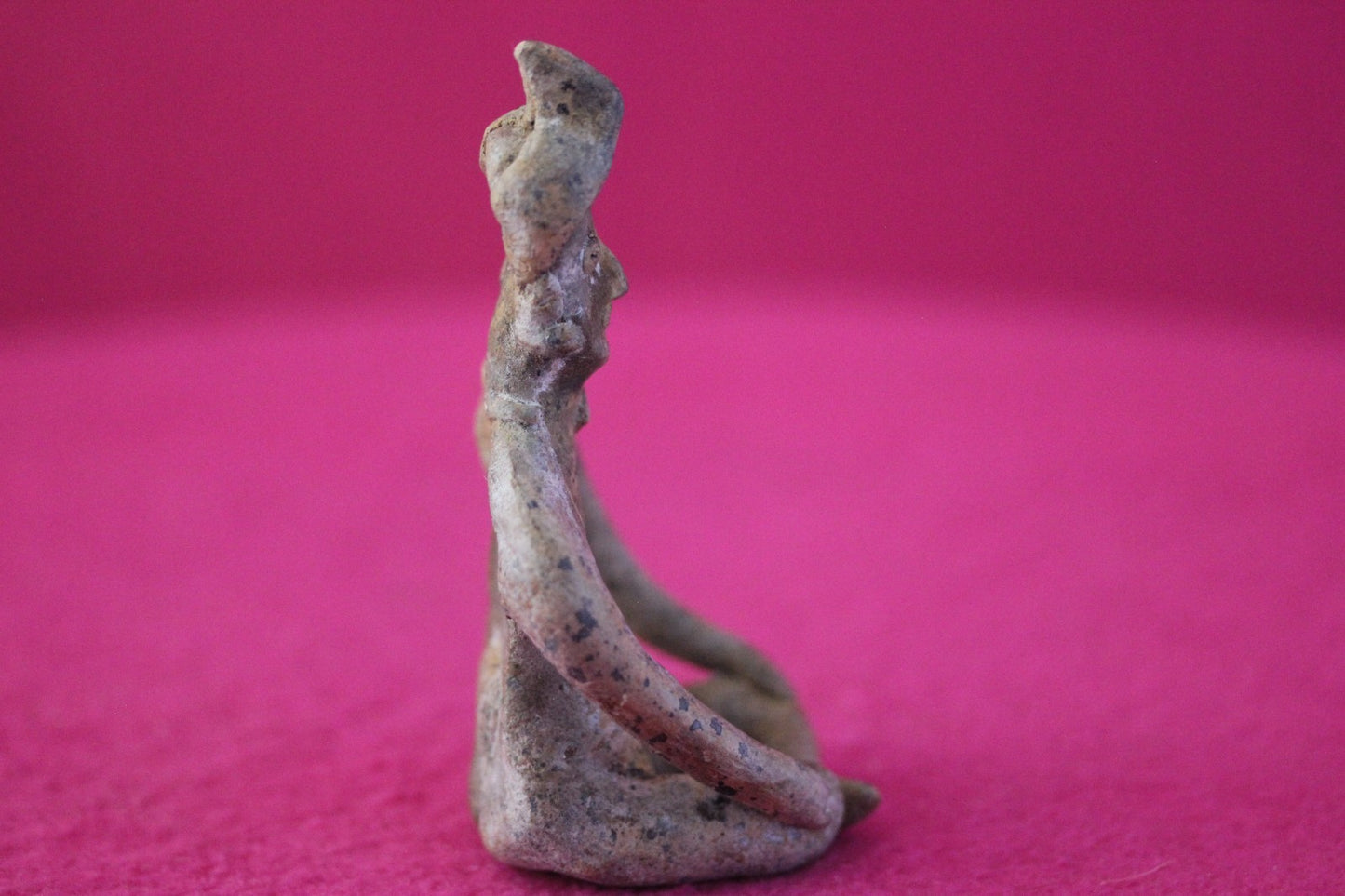 Pre Columbian Artifact Authentic Male Seated Tomb Figure Colima Mexico COA 192