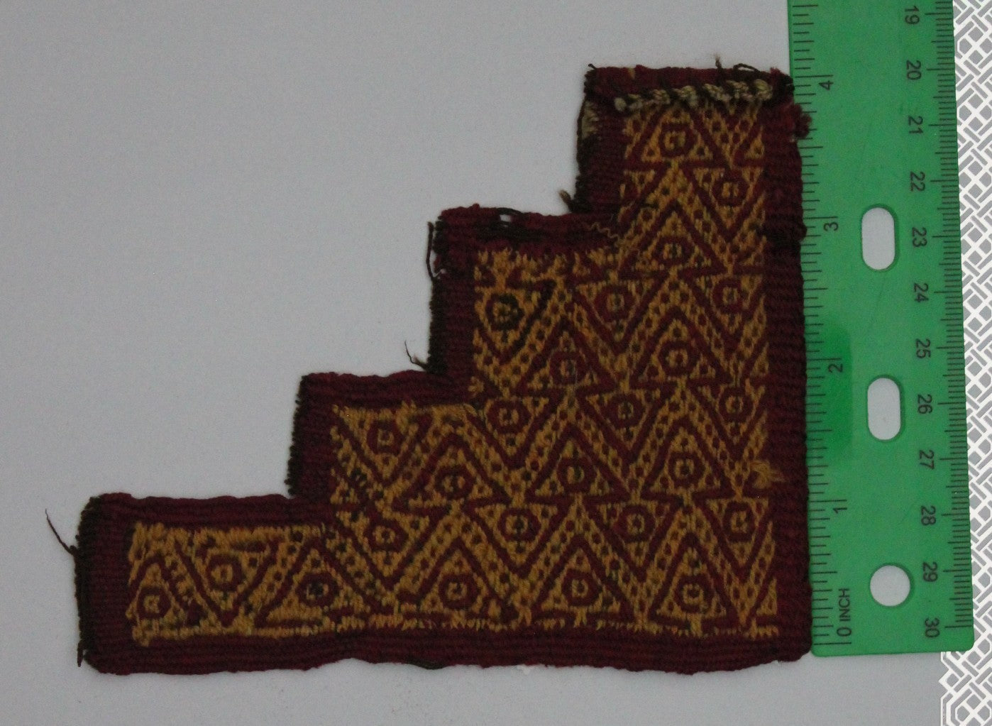 Pre Columbian Authentic Artifact Frameable Textile Border Chancay Peru COA 29