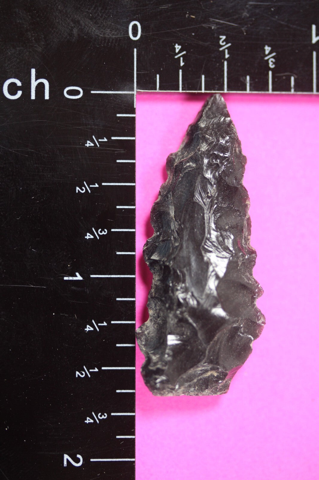 Pre Columbian Artifact Authentic Aztec Arrowhead Battle of Mexico City COA 86