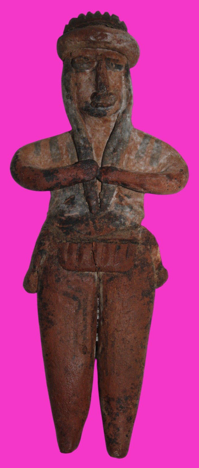 Authentic Pre Columbian Artifact Pretty Lady Tomb Figure Colima Mexico COA 16