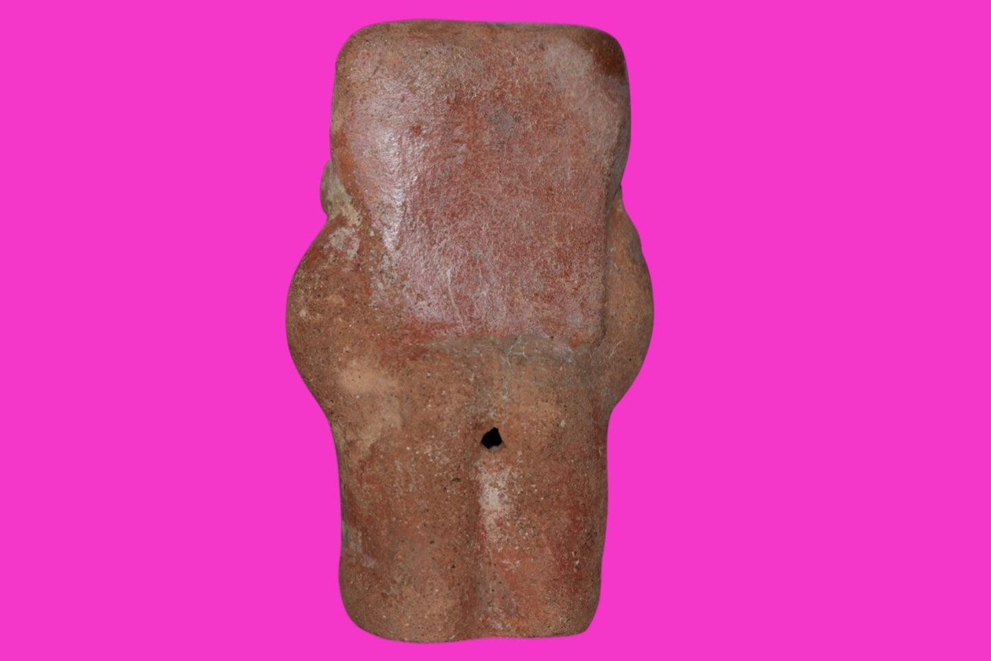 Pre Columbian Authentic Artifact Moche Rattle Figure Peru 850 - 1100 AD COA J34