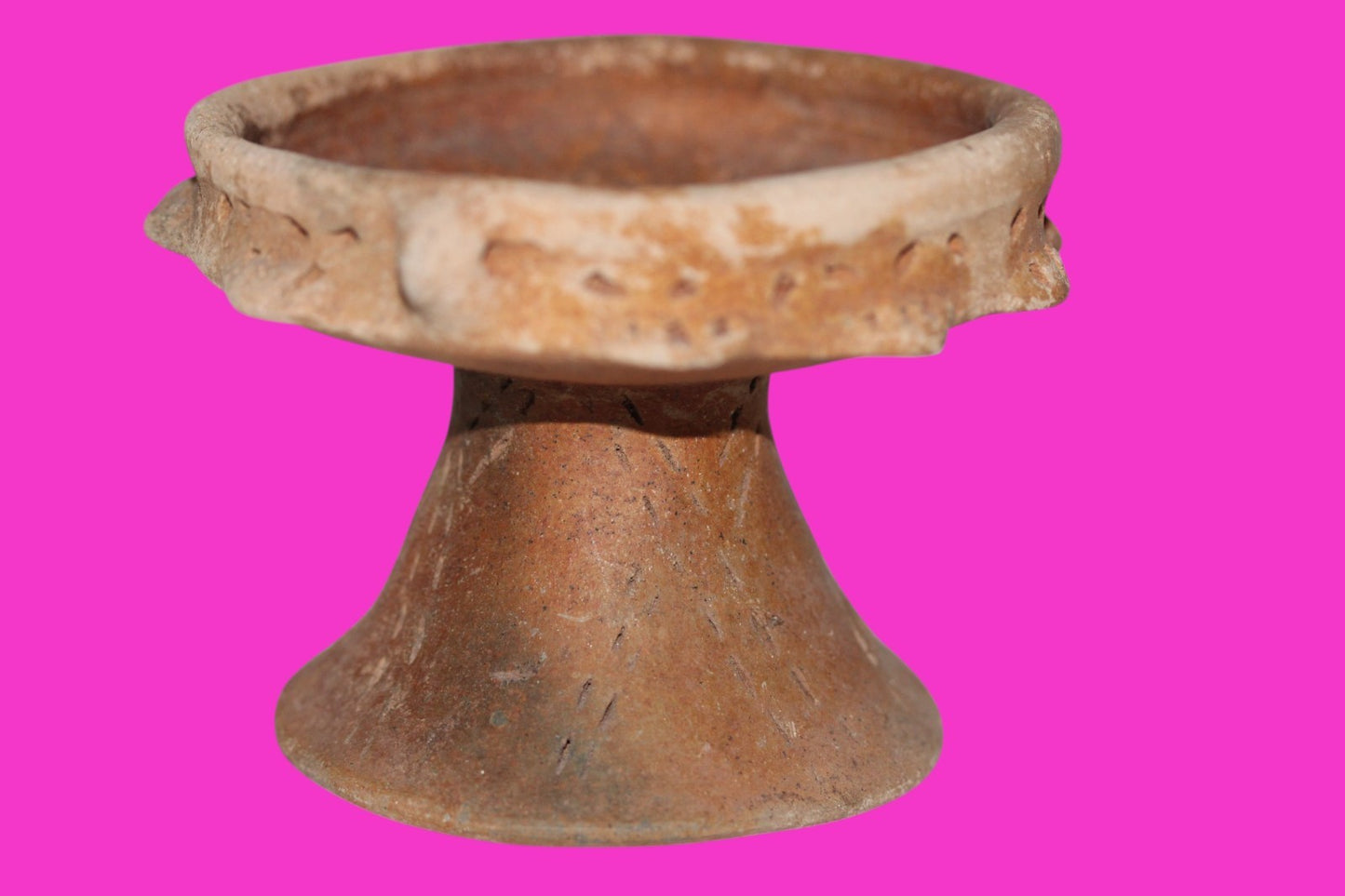 Pre Columbian Artifact Authentic Rattle Bowl Watershed Region Costa Rica COA J87