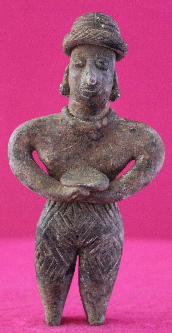 Pre Columbian Authentic Artifact Tomb Figure Colima Mexico 100 BC-250 AD COA 171