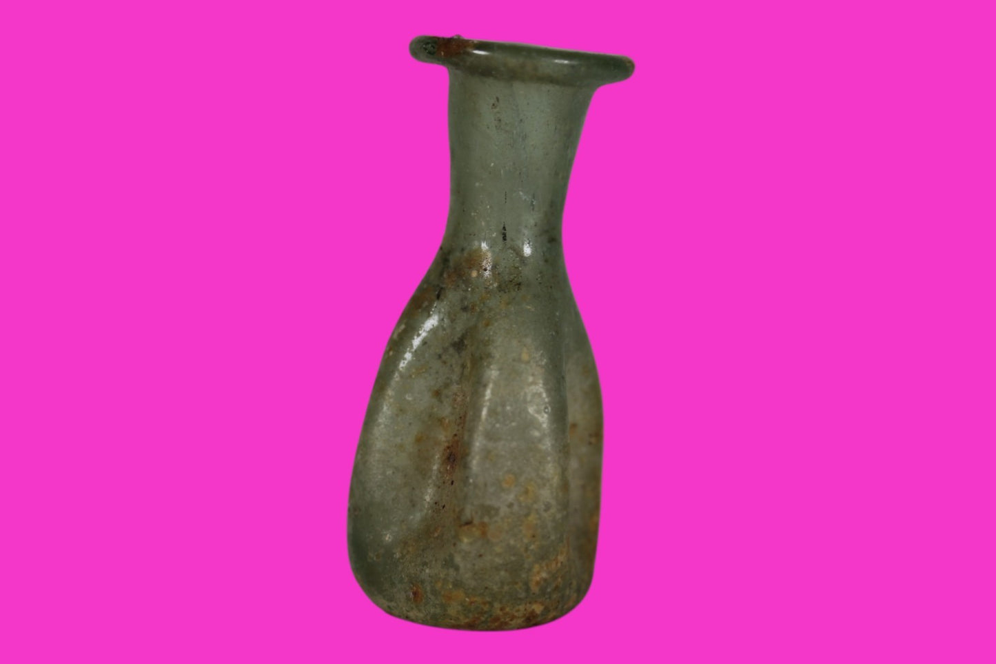 Authentic Ancient Holy Land Artifact Glass Bottle 100-300 AD Roman Era COA J10