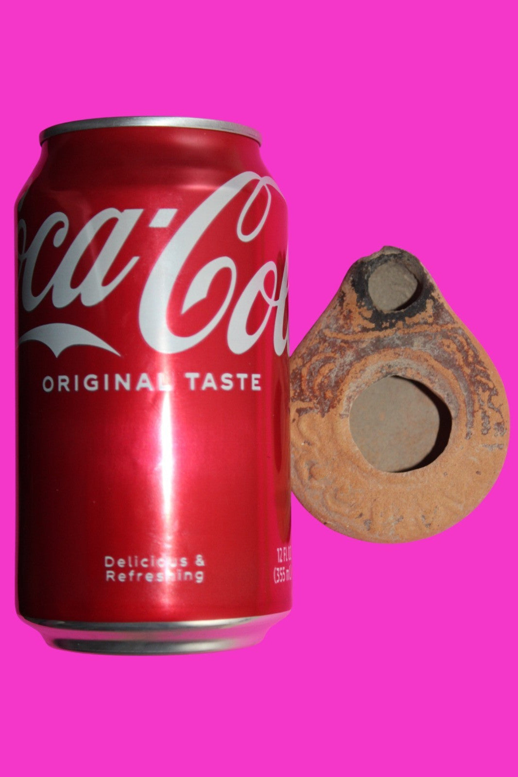 Ancient Holy Land Oil Lamp Artifact Jesus Christ Homeland 100BC-400AD COA 17