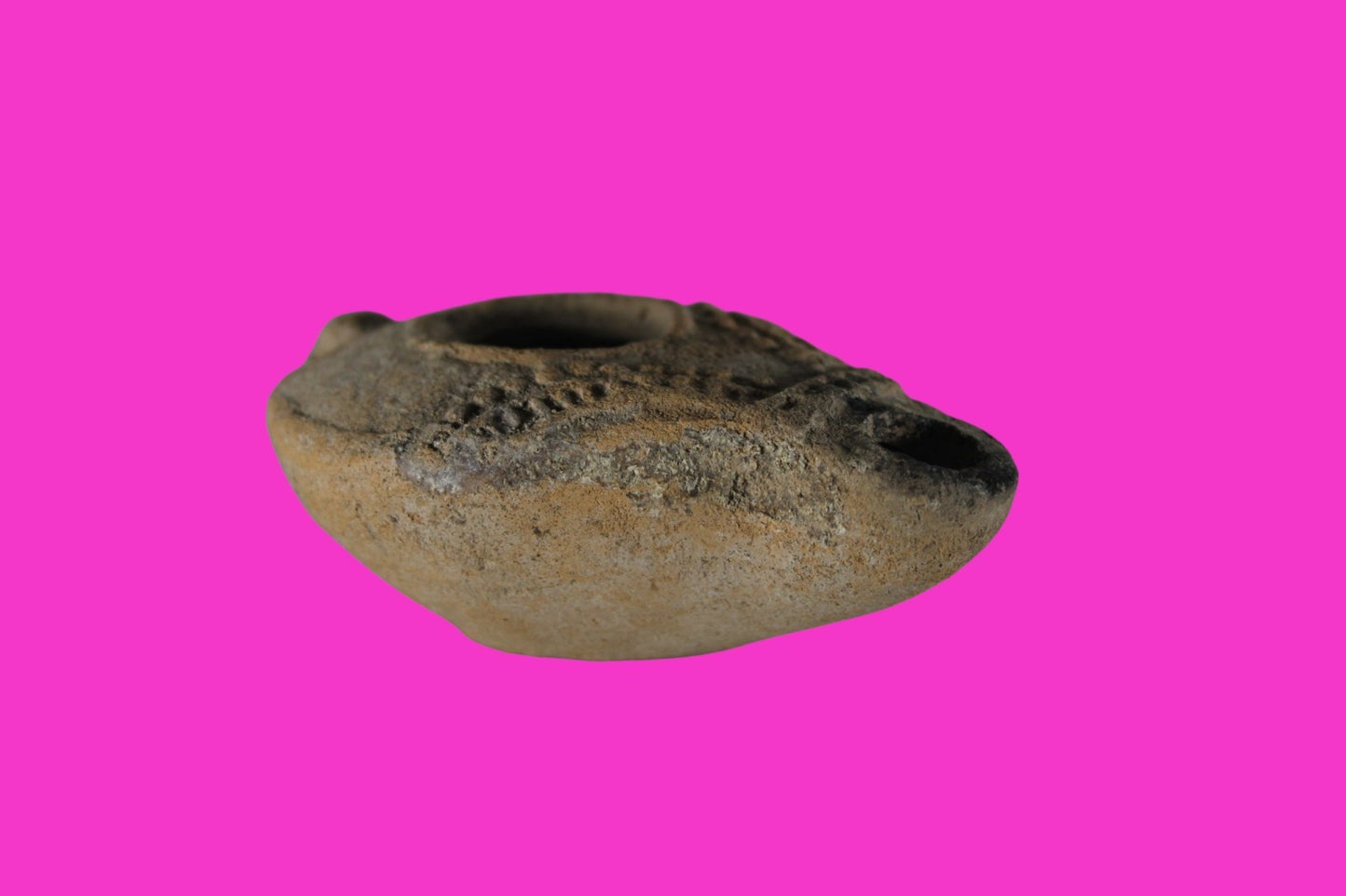 Holy Land Oil Lamp Ancient Artifact Jesus Christ Homeland 100BC-400AD COA 20