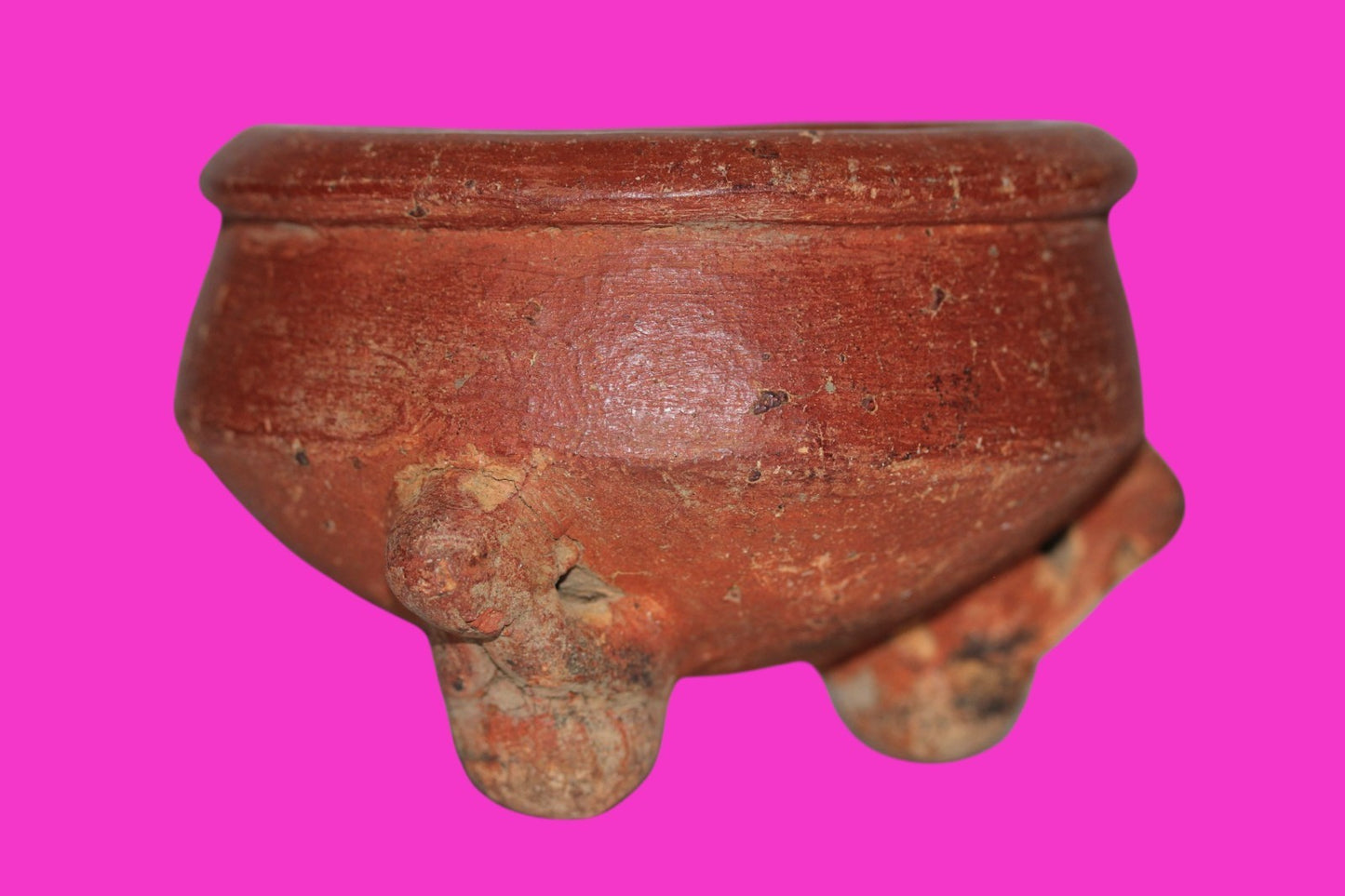 Pre Columbian Artifact Authentic Tripod Bowl Gran Cocle Panama 800 AD COA J74