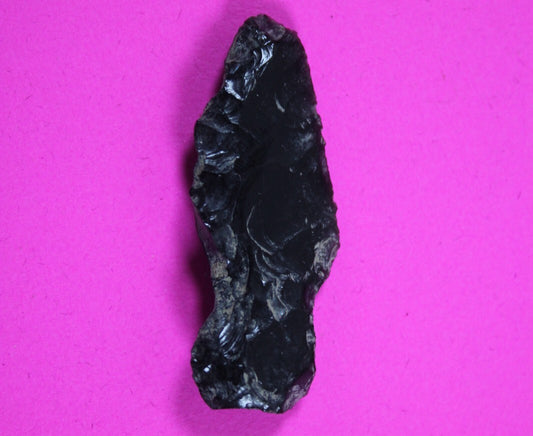 Pre Columbian Artifact Authentic Aztec Arrowhead Battle of Mexico City COA 64