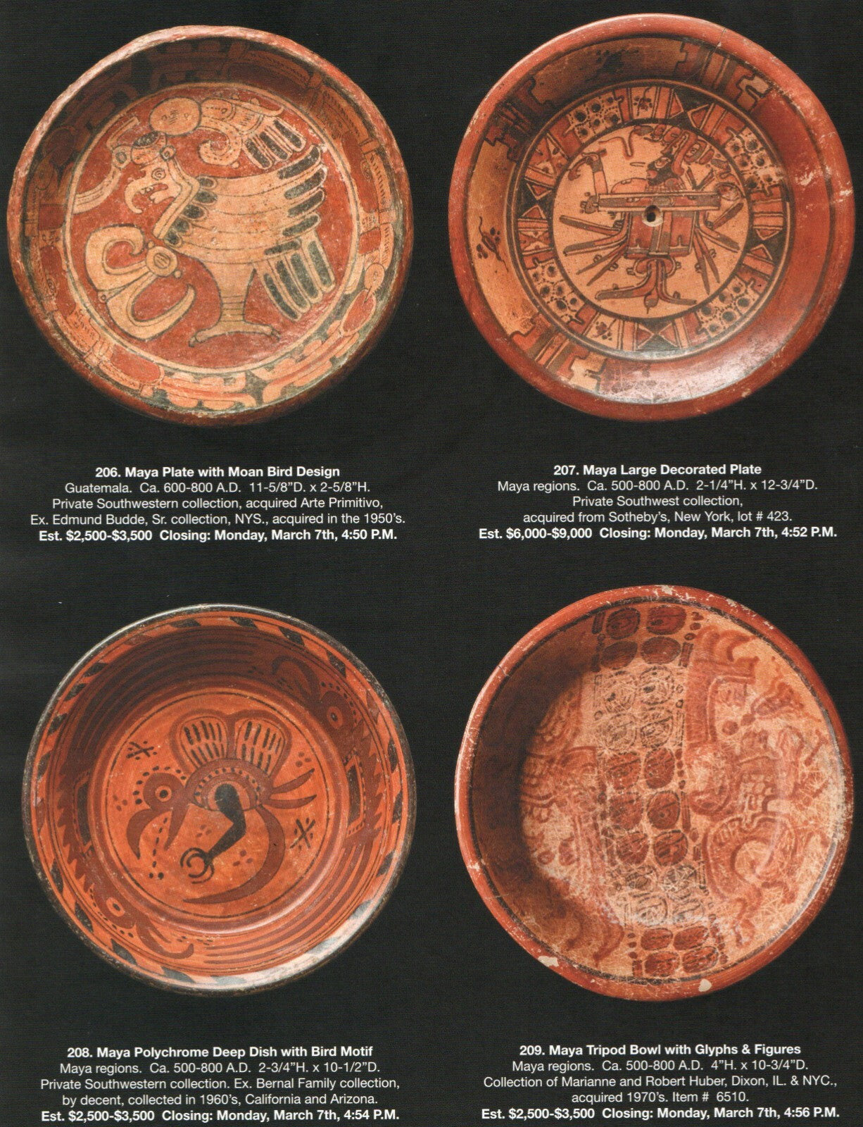Pre Columbian Artifacts Price & Value Guide Arte Primitivo Auction Catalog #105